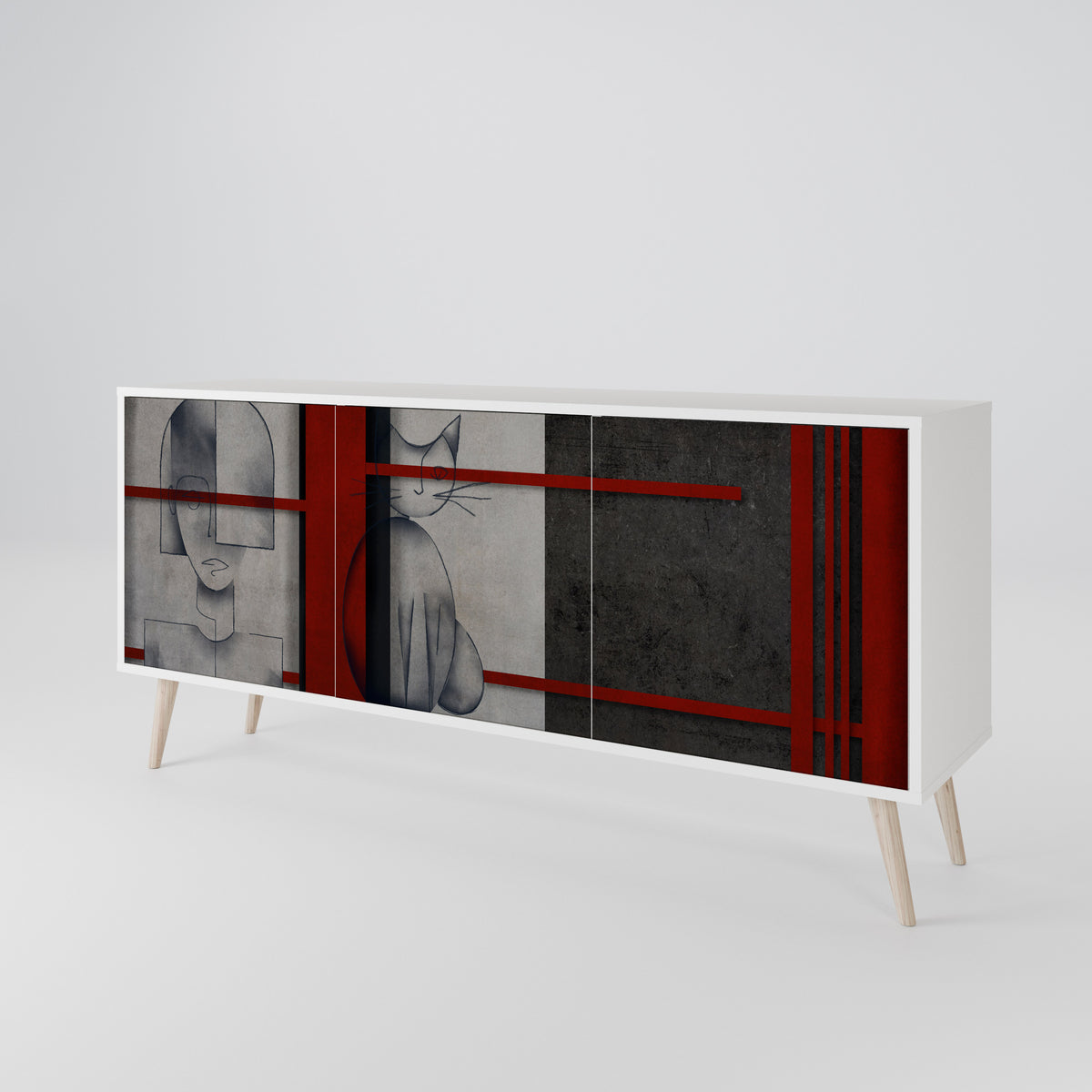 GRAY FIGURES 3-türiges Sideboard