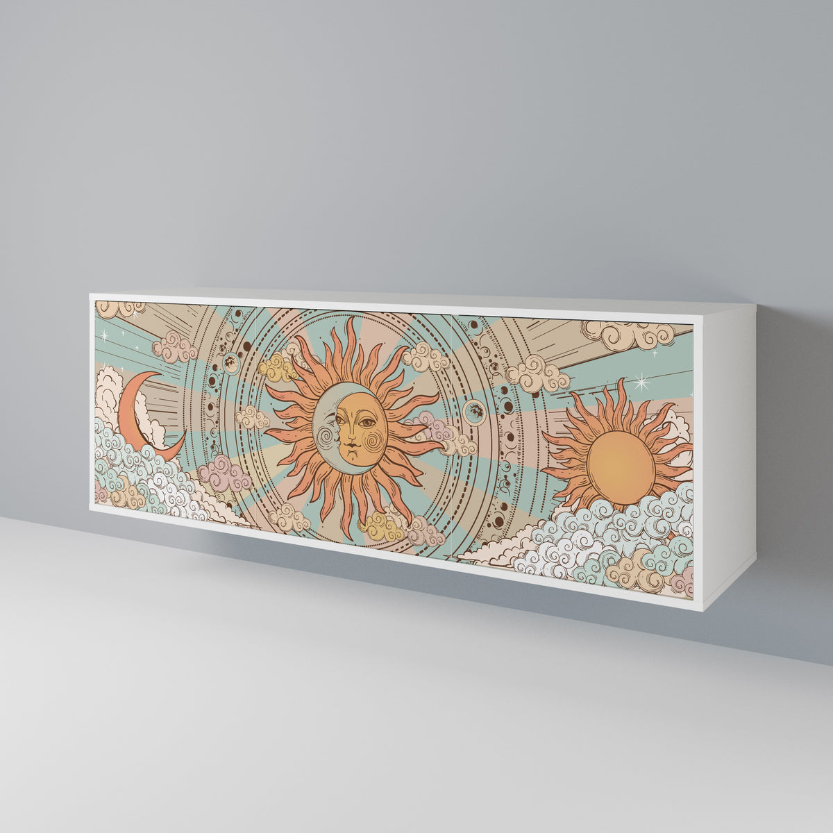 MYSTICAL STRUCTURE 3-türiges Sideboard