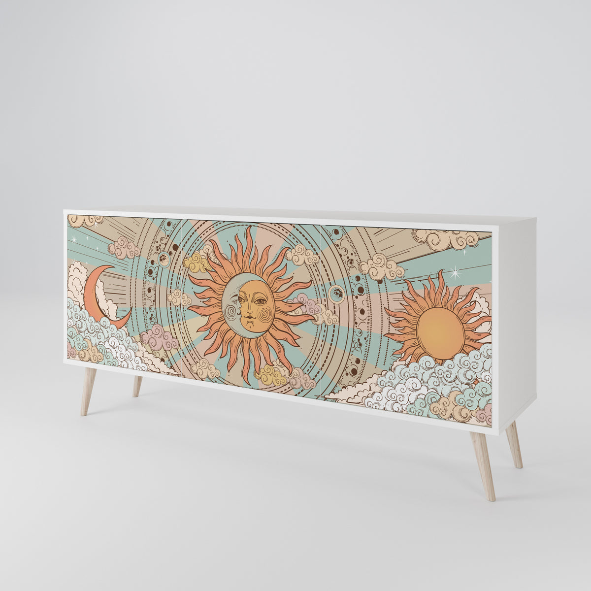 MYSTICAL STRUCTURE 3-türiges Sideboard