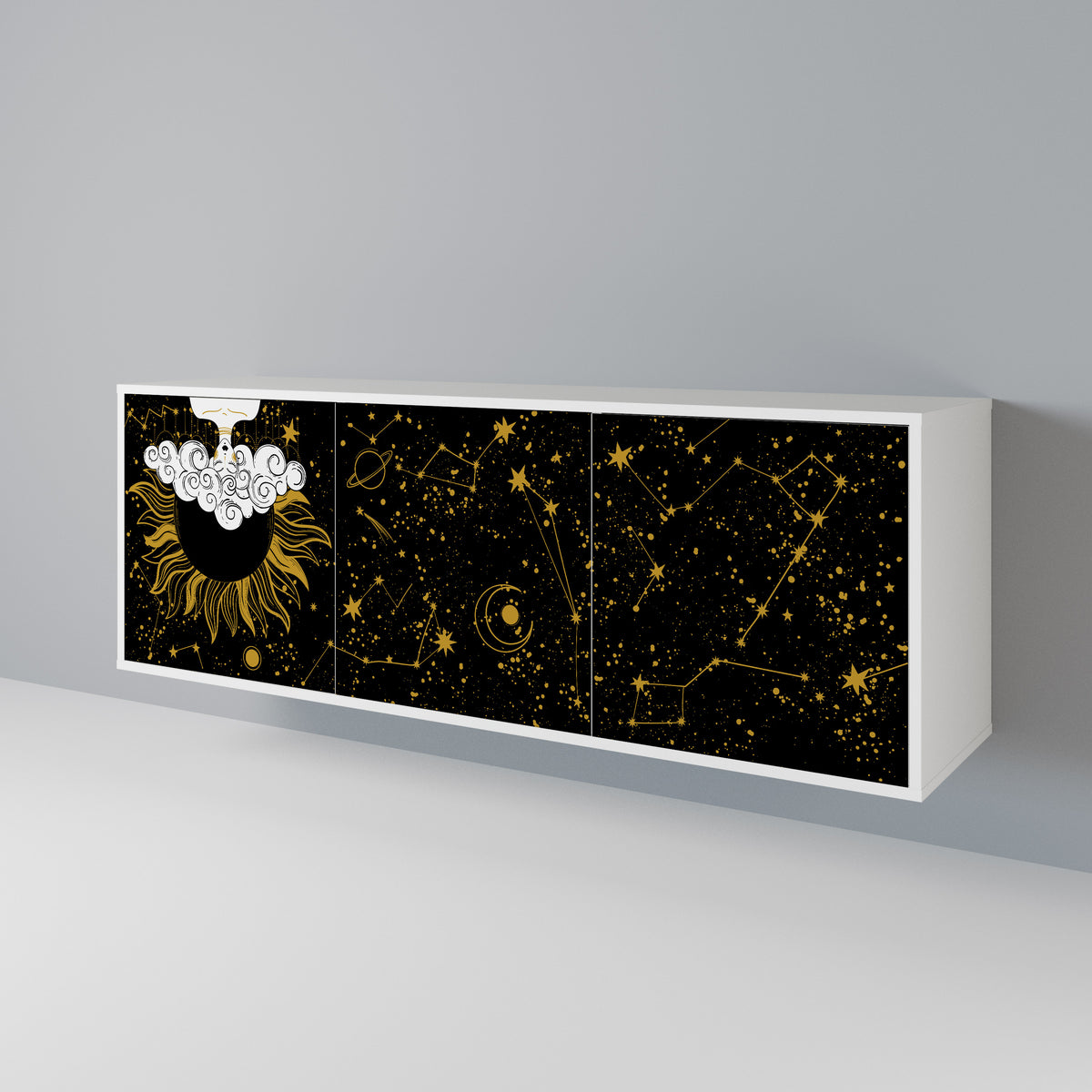 STELLAR CONSTELLATIONS 3-türiges Sideboard