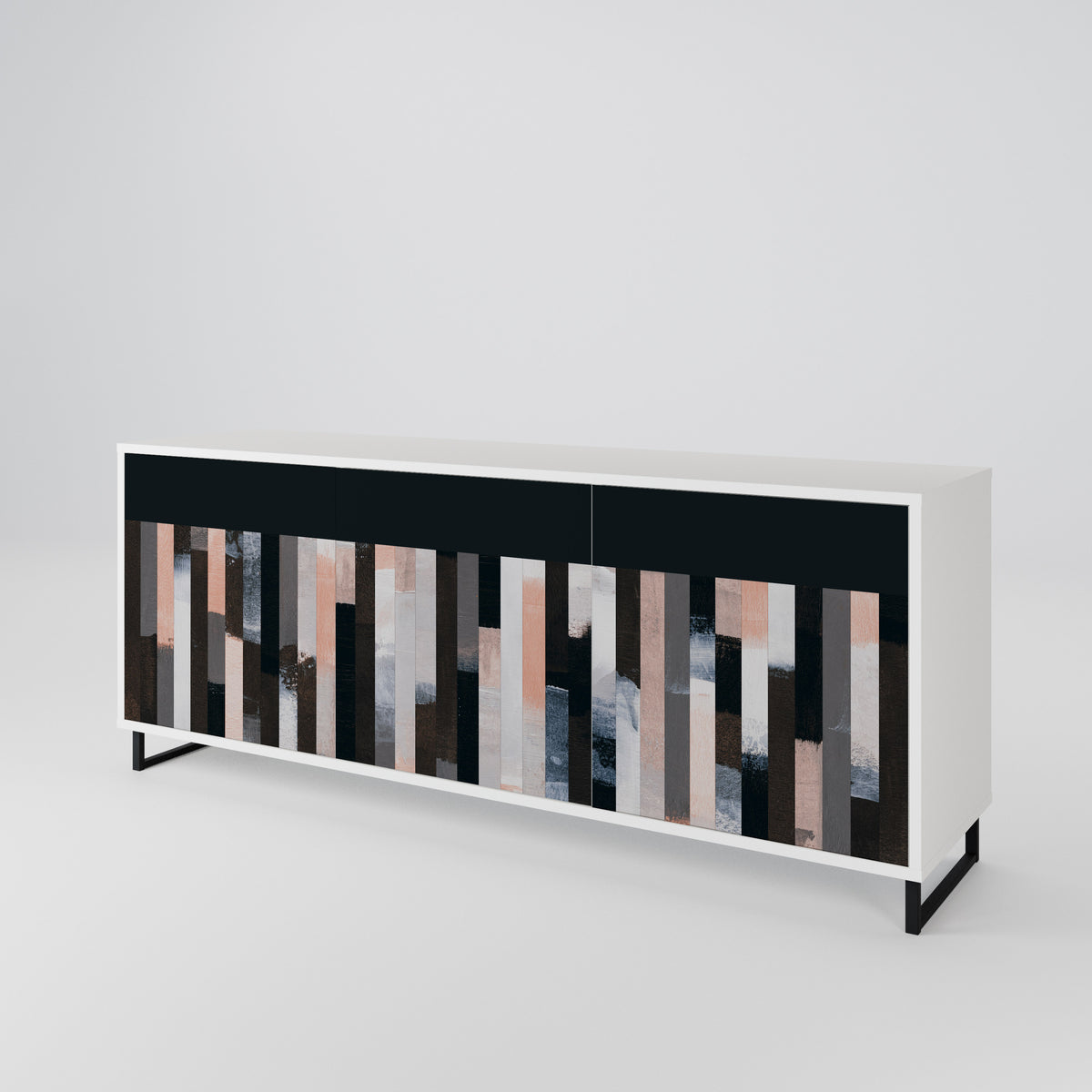 COLLAGE OF RECTANGLES 3-türiges Sideboard