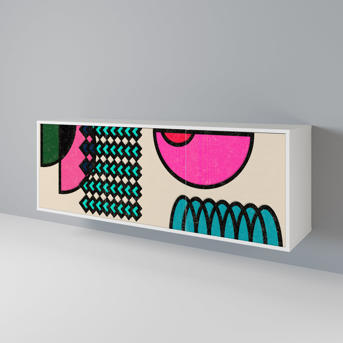 GEOMETRIC RHAPSODY 3-türiges Sideboard