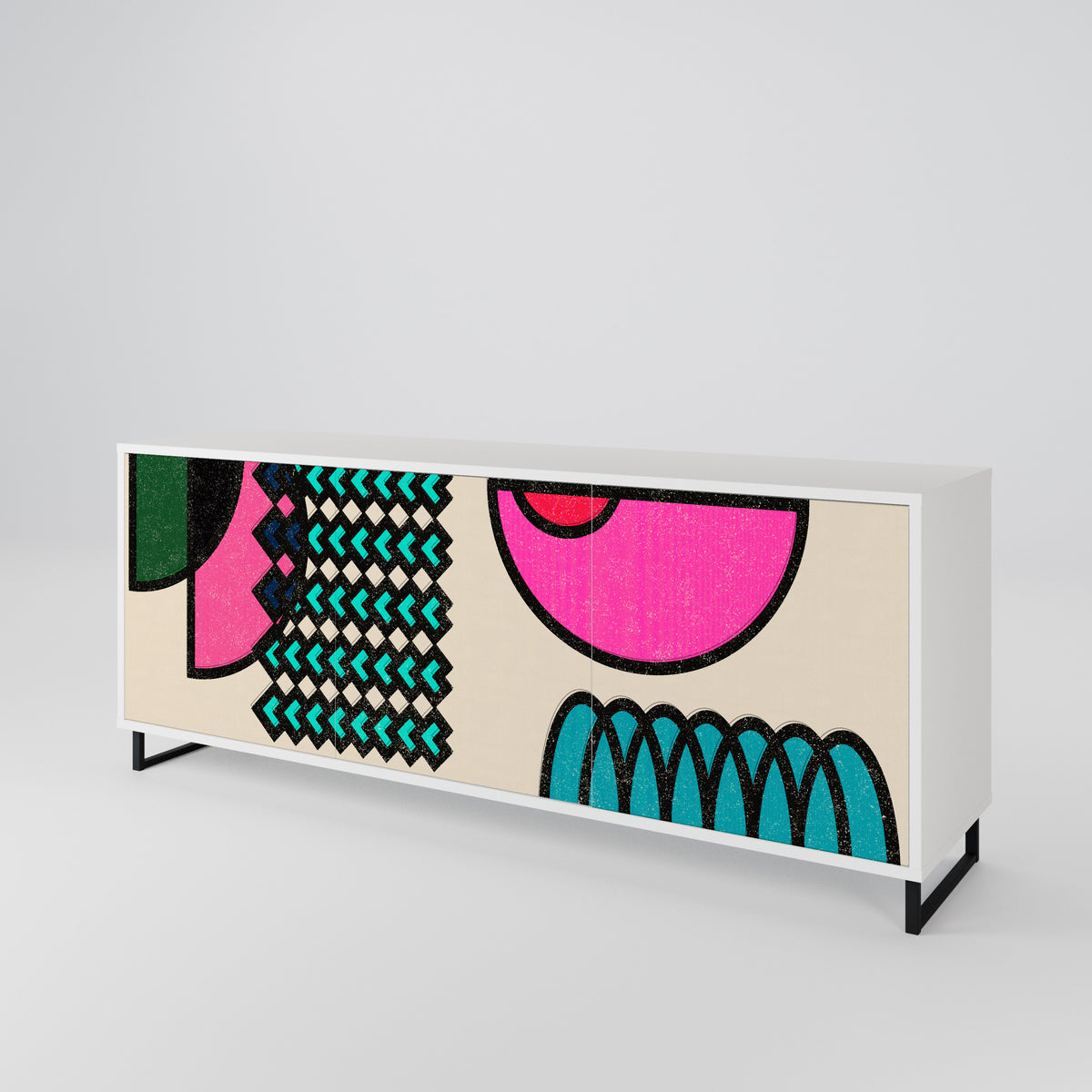 GEOMETRIC RHAPSODY 3-türiges Sideboard