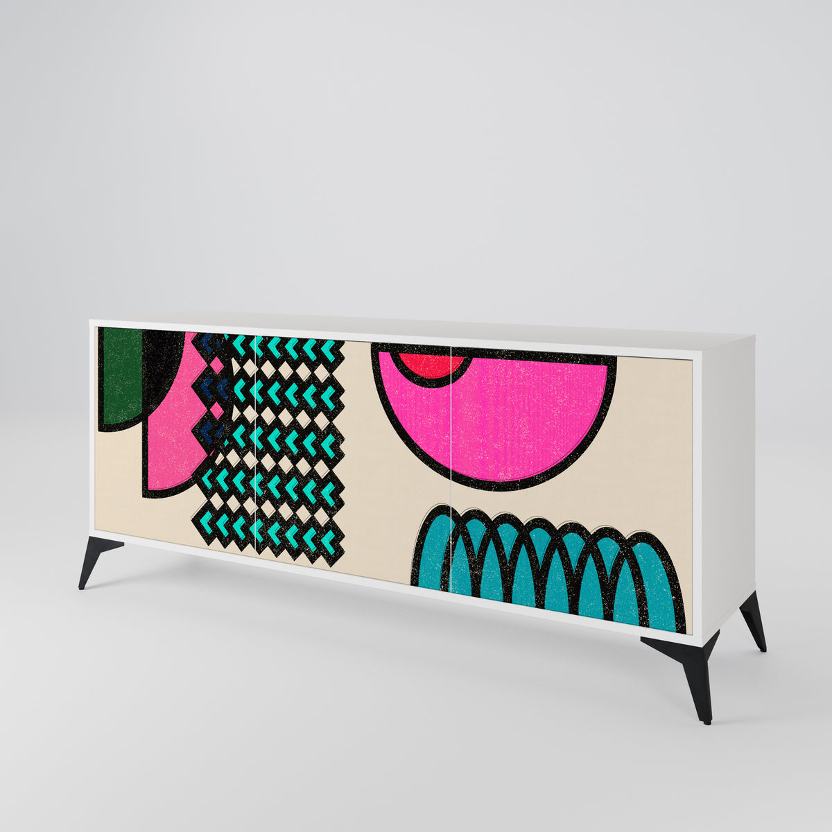 GEOMETRIC RHAPSODY 3-türiges Sideboard