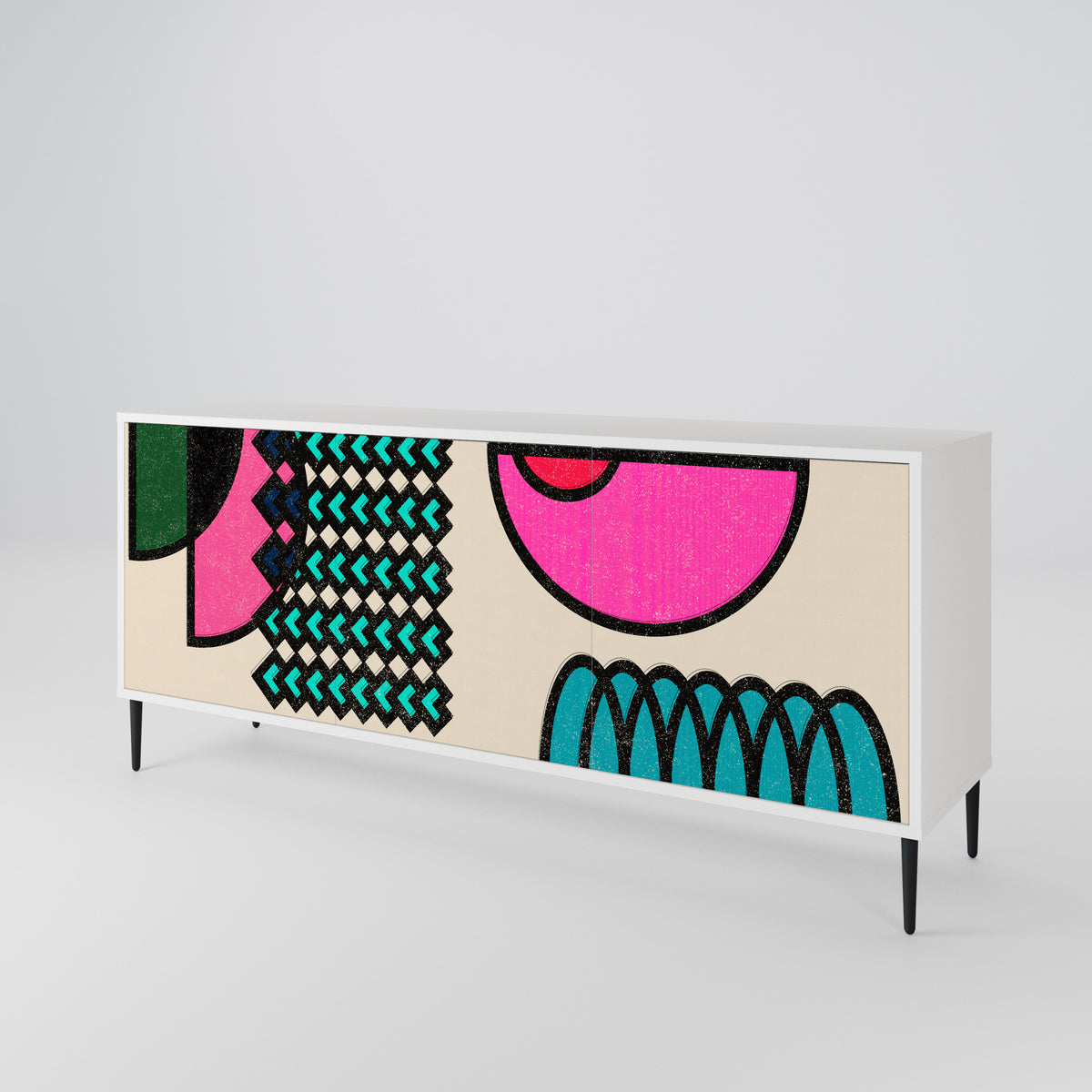GEOMETRIC RHAPSODY 3-türiges Sideboard