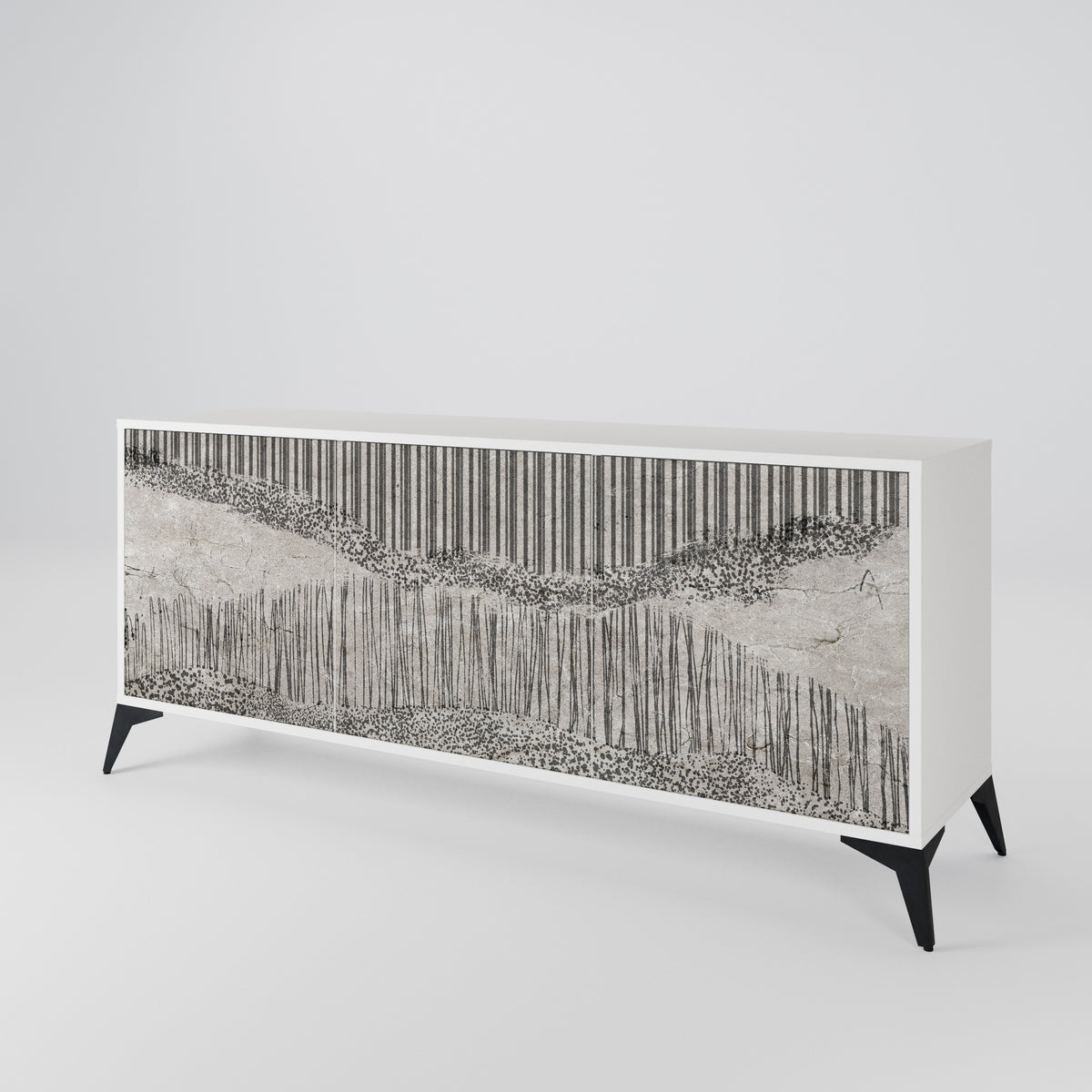GRAIN LINES 3-türiges Sideboard