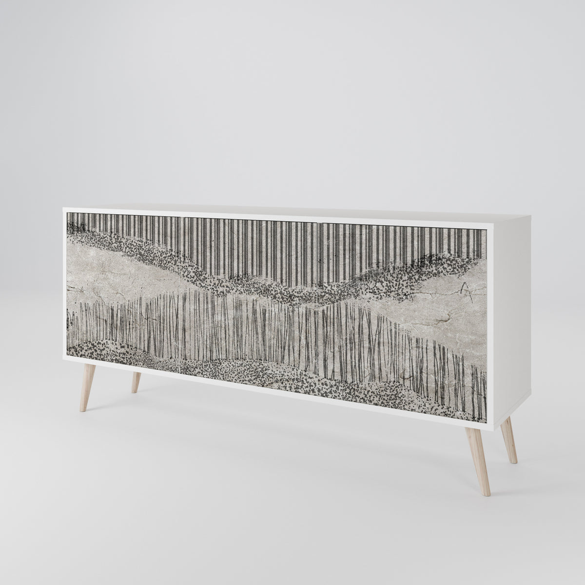 GRAIN LINES 3-türiges Sideboard