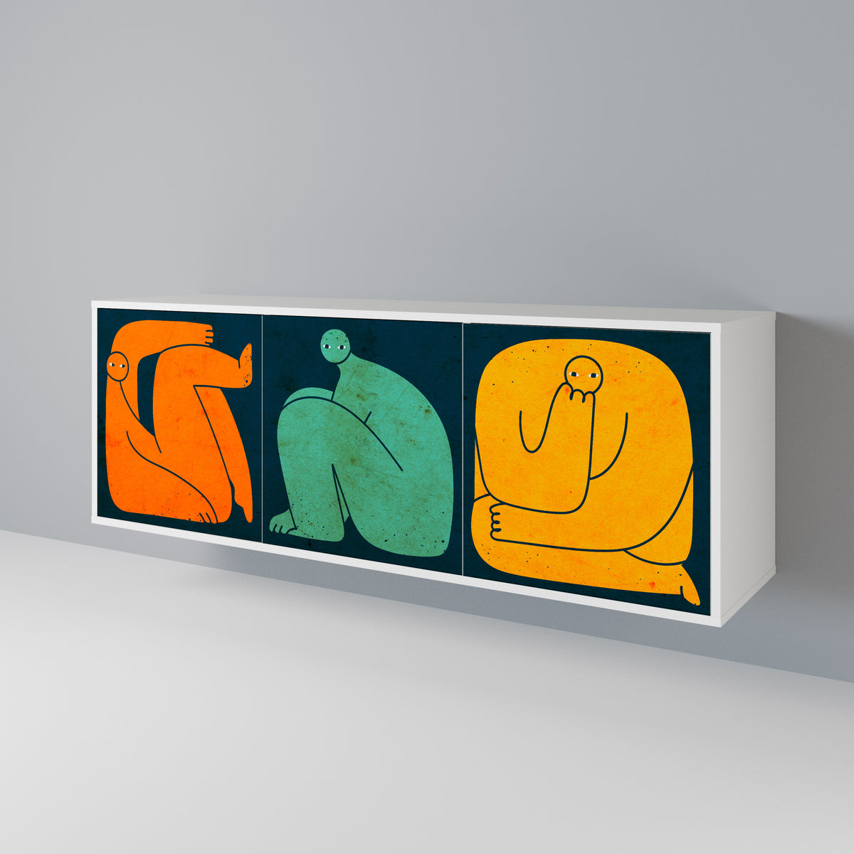 TOGETHER BUT SEPARATELY 3-türiges Sideboard