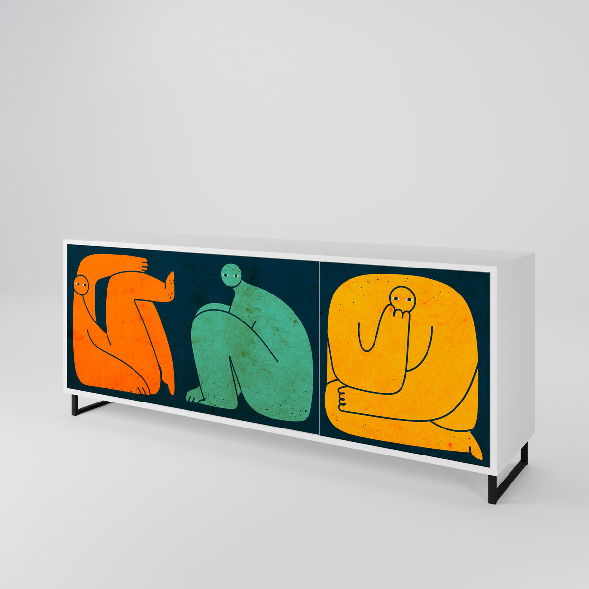 TOGETHER BUT SEPARATELY 3-türiges Sideboard