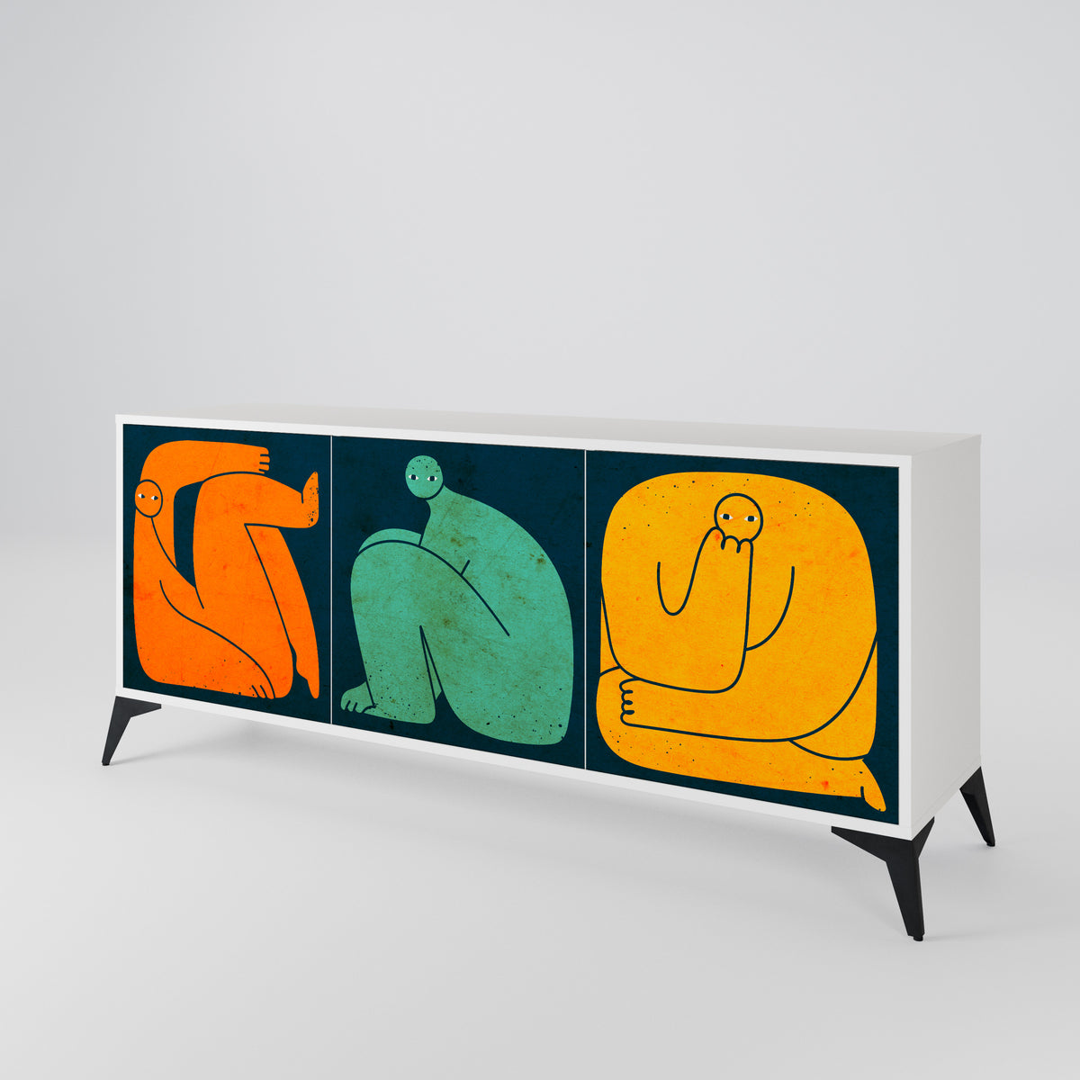 TOGETHER BUT SEPARATELY 3-türiges Sideboard