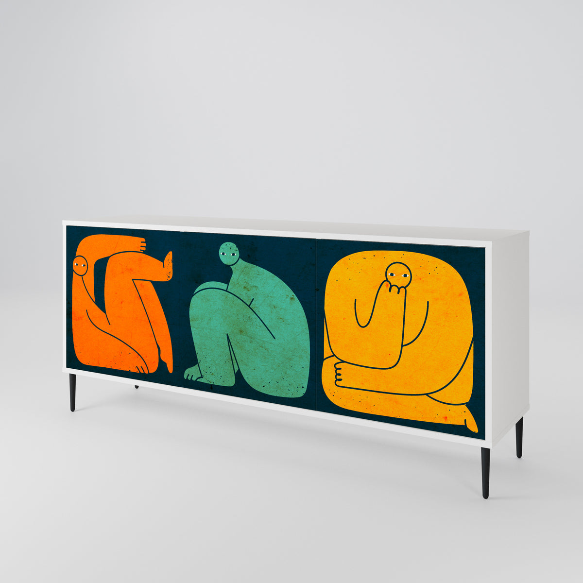 TOGETHER BUT SEPARATELY 3-türiges Sideboard