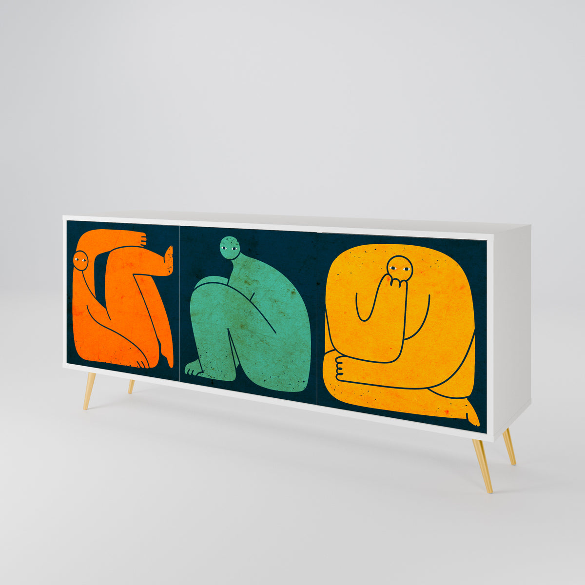 TOGETHER BUT SEPARATELY 3-türiges Sideboard