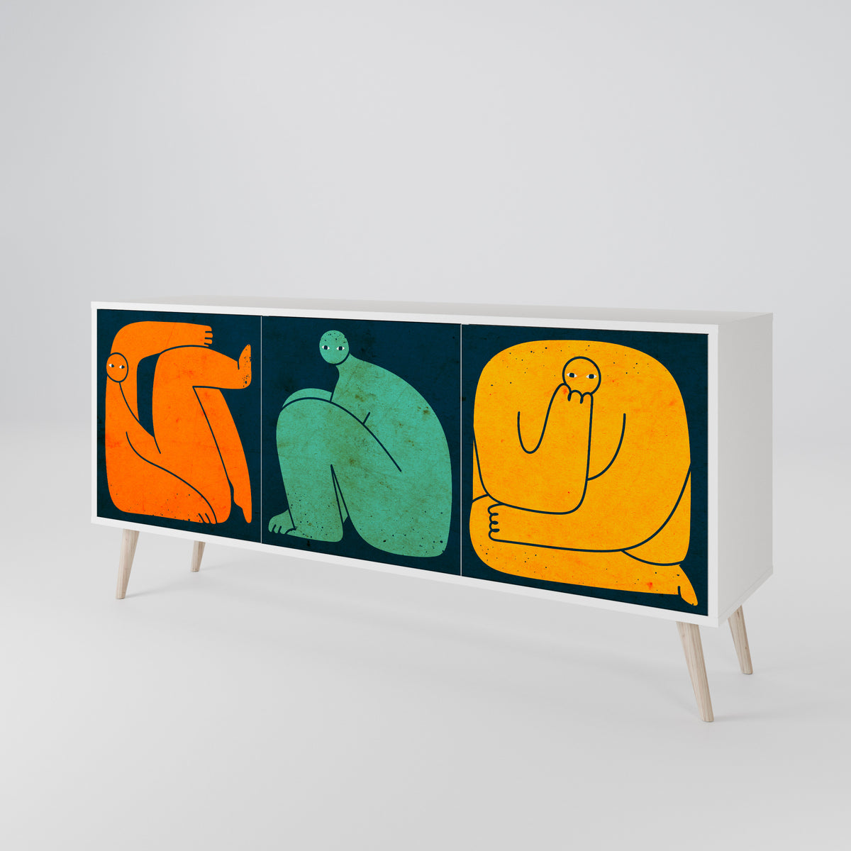 TOGETHER BUT SEPARATELY 3-türiges Sideboard