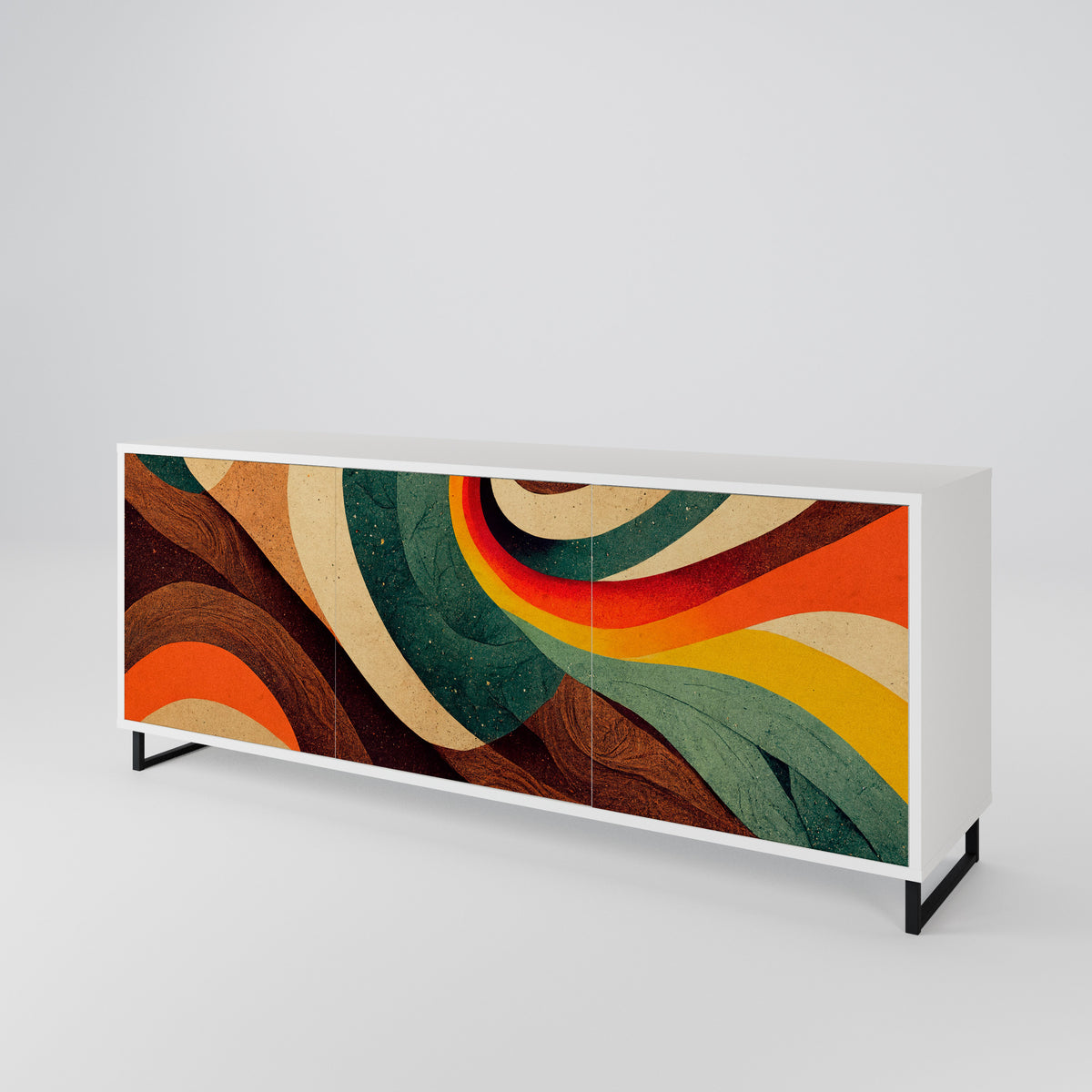 COLORFUL STRANDS 3-türiges Sideboard