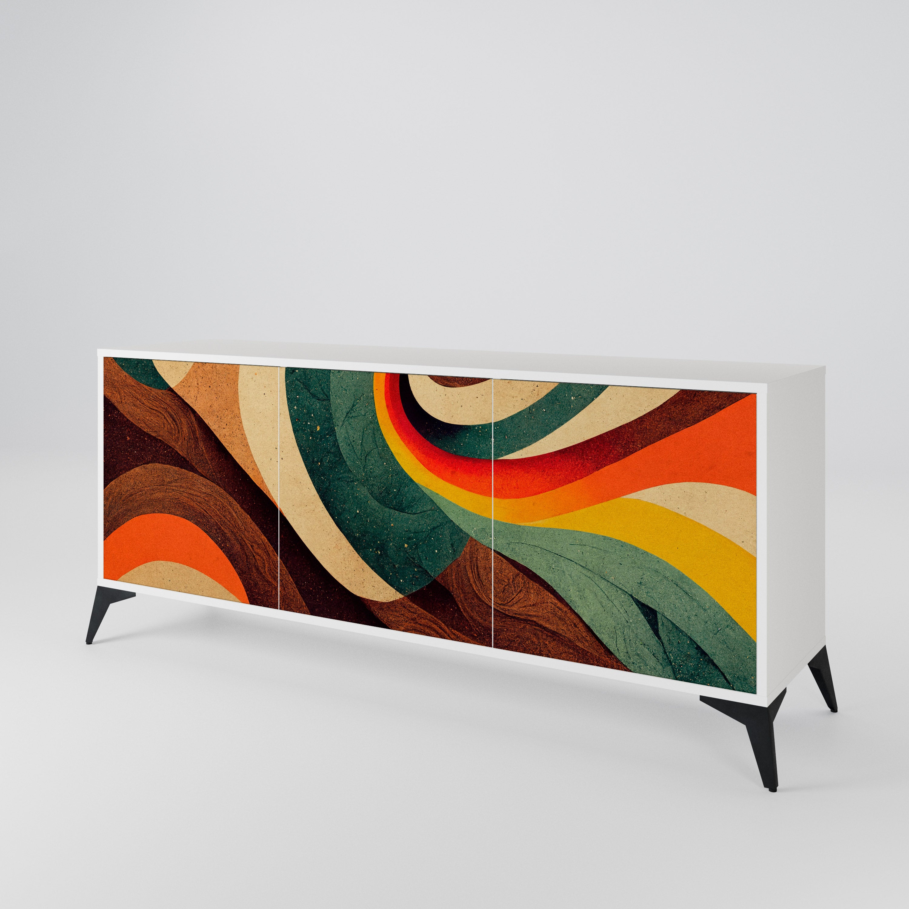 COLORFUL STRANDS 3-türiges Sideboard