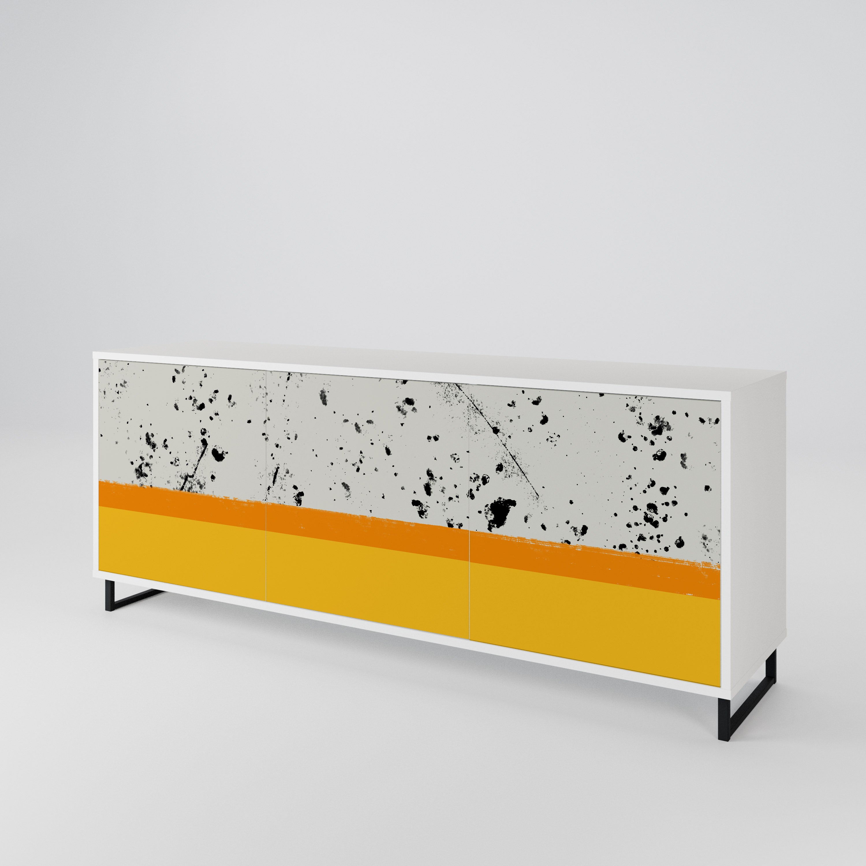 DYED BY ORANGE 3-türiges Sideboard