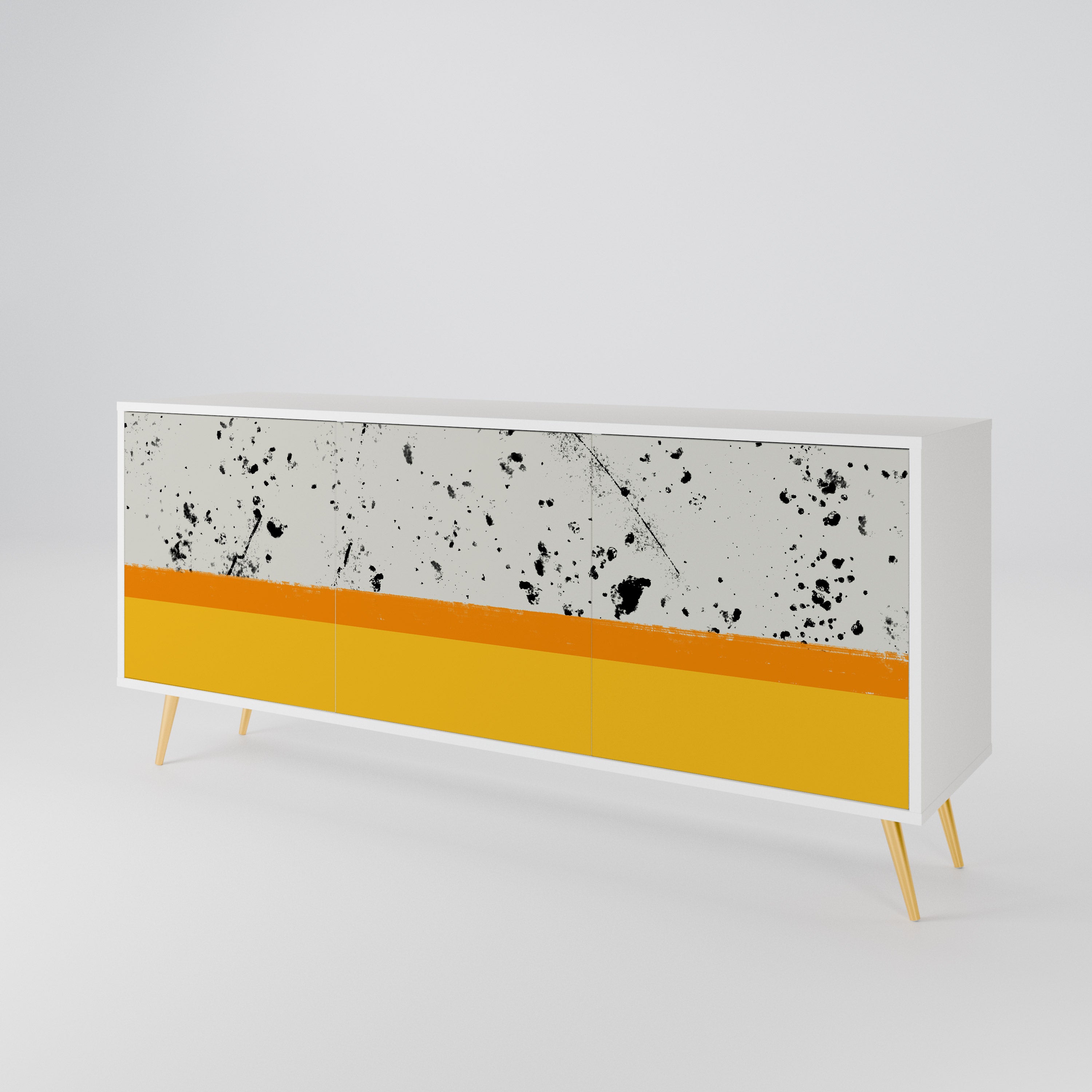 DYED BY ORANGE 3-türiges Sideboard