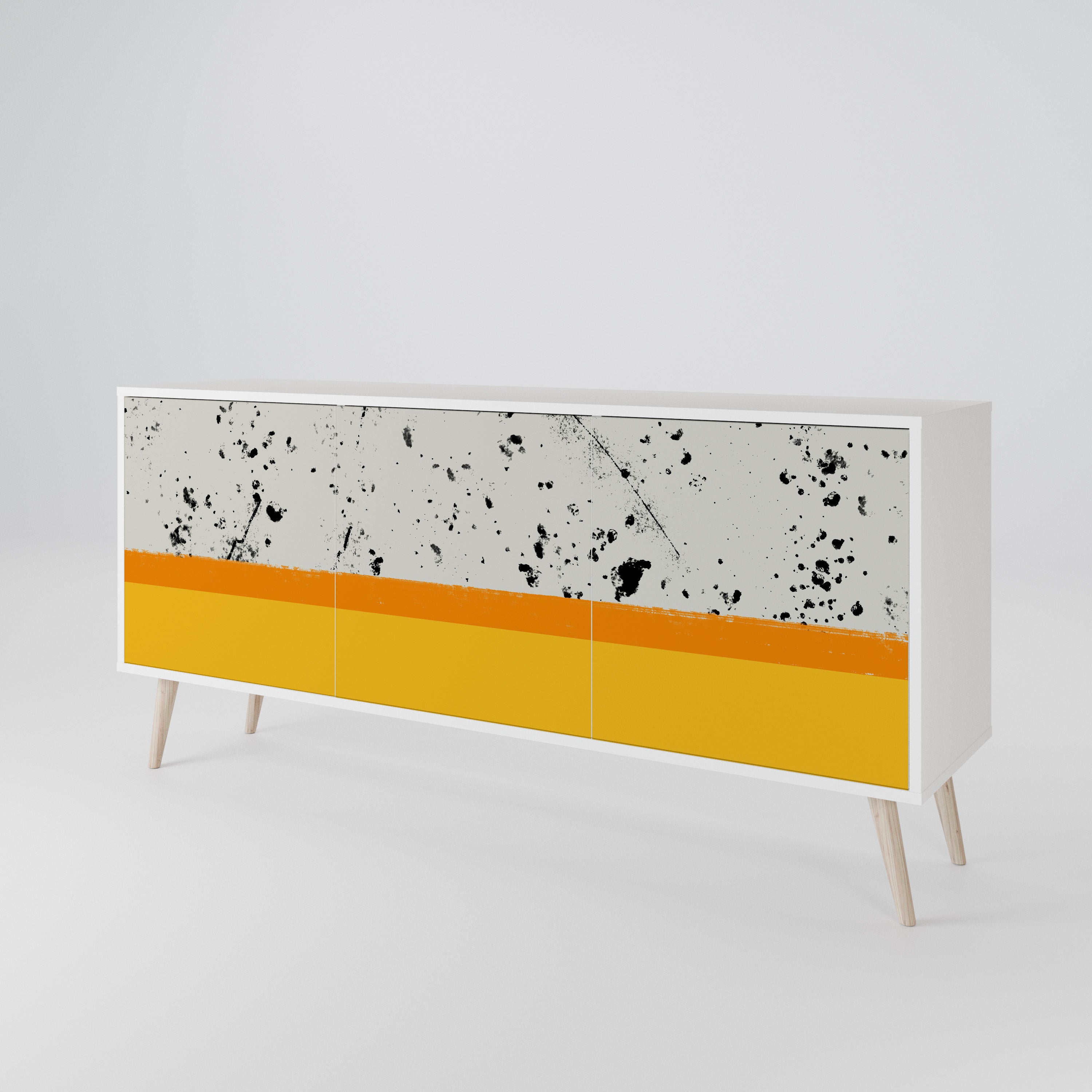 DYED BY ORANGE 3-türiges Sideboard