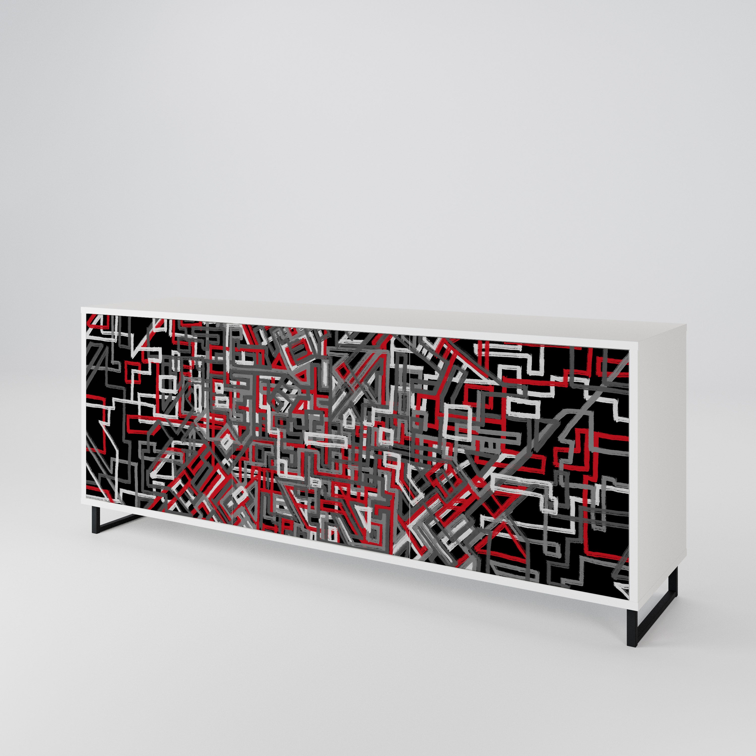 BROKEN LINES 3-türiges Sideboard