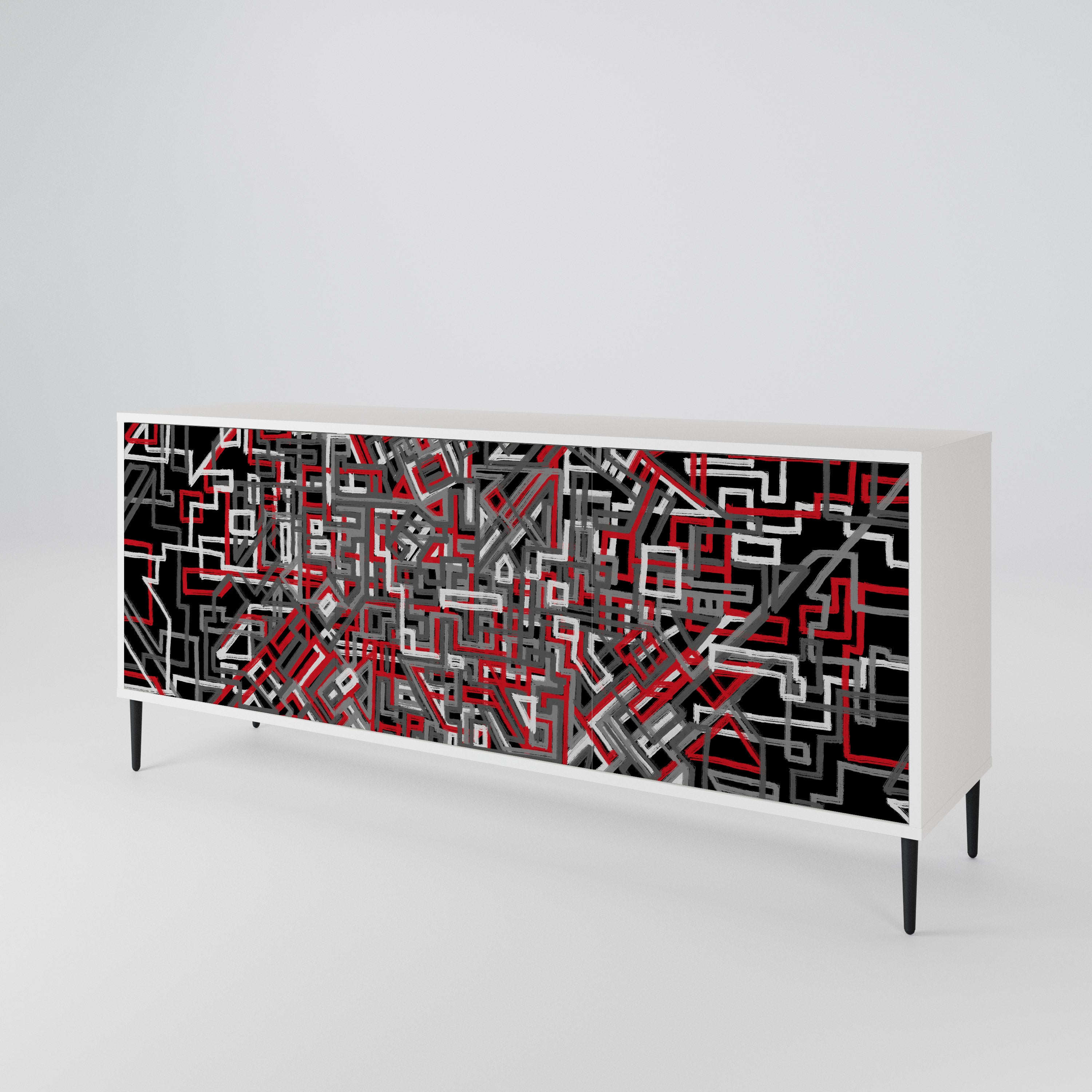 BROKEN LINES 3-türiges Sideboard