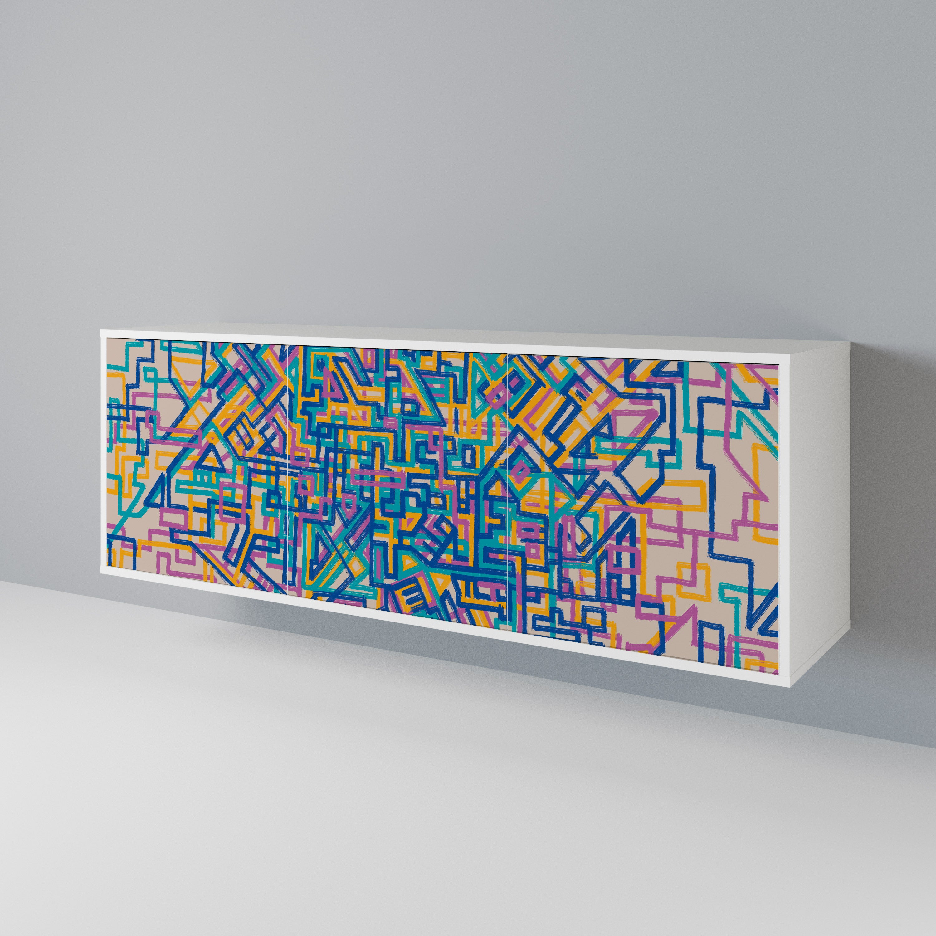 MEMORIES MAP 3-türiges Sideboard