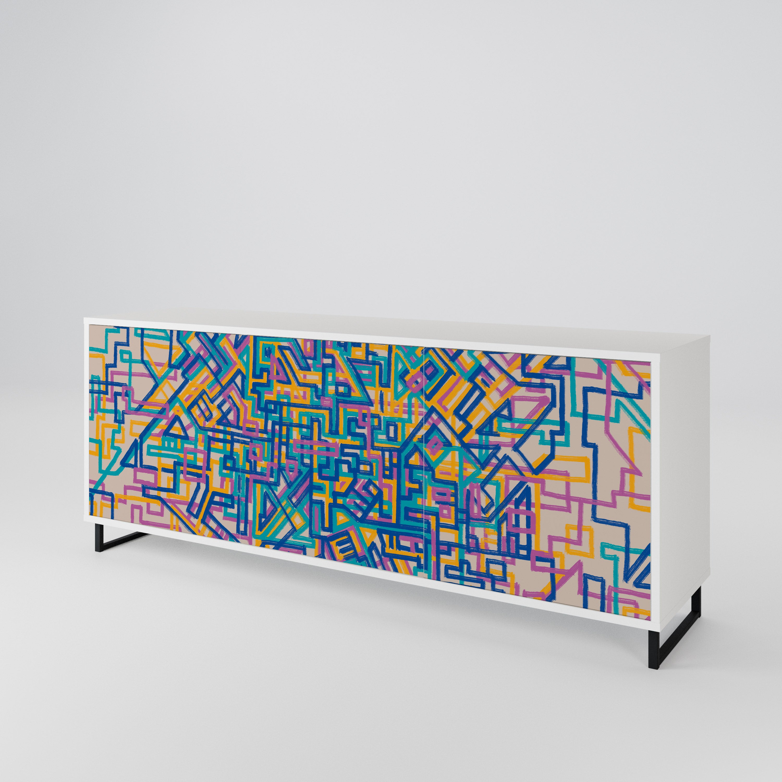 MEMORIES MAP 3-türiges Sideboard