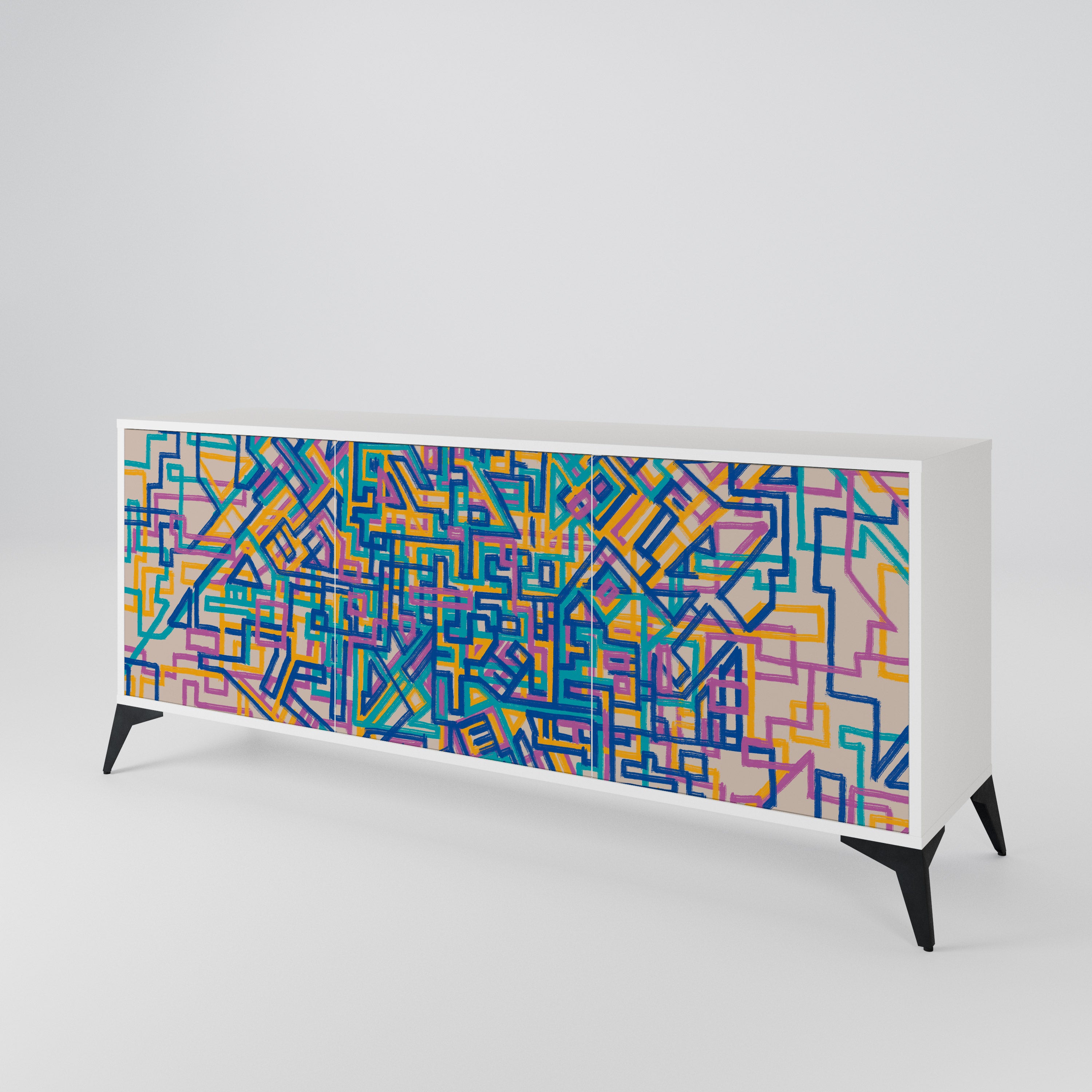 MEMORIES MAP 3-türiges Sideboard