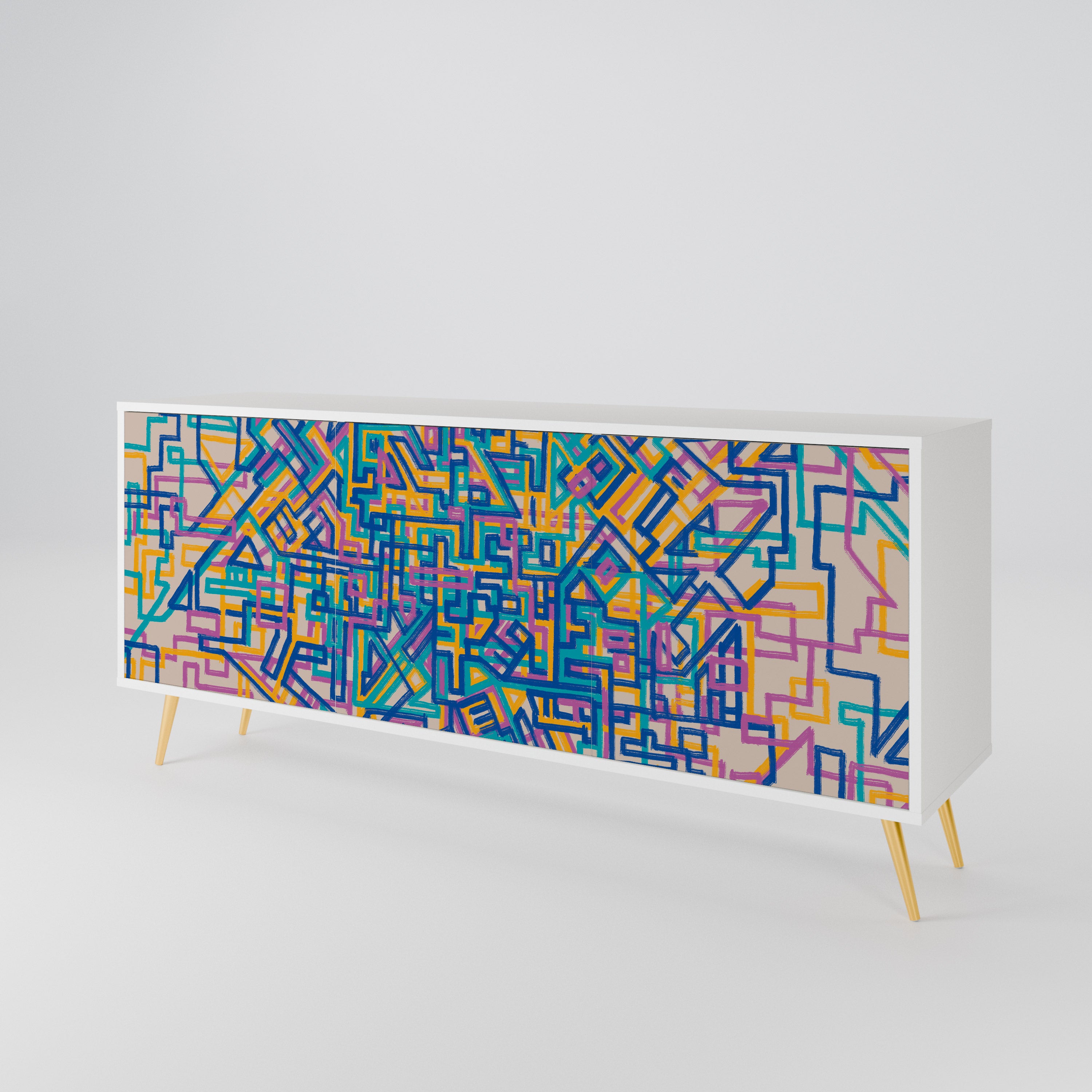 MEMORIES MAP 3-türiges Sideboard