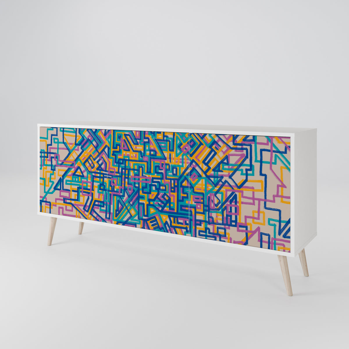 MEMORIES MAP 3-türiges Sideboard