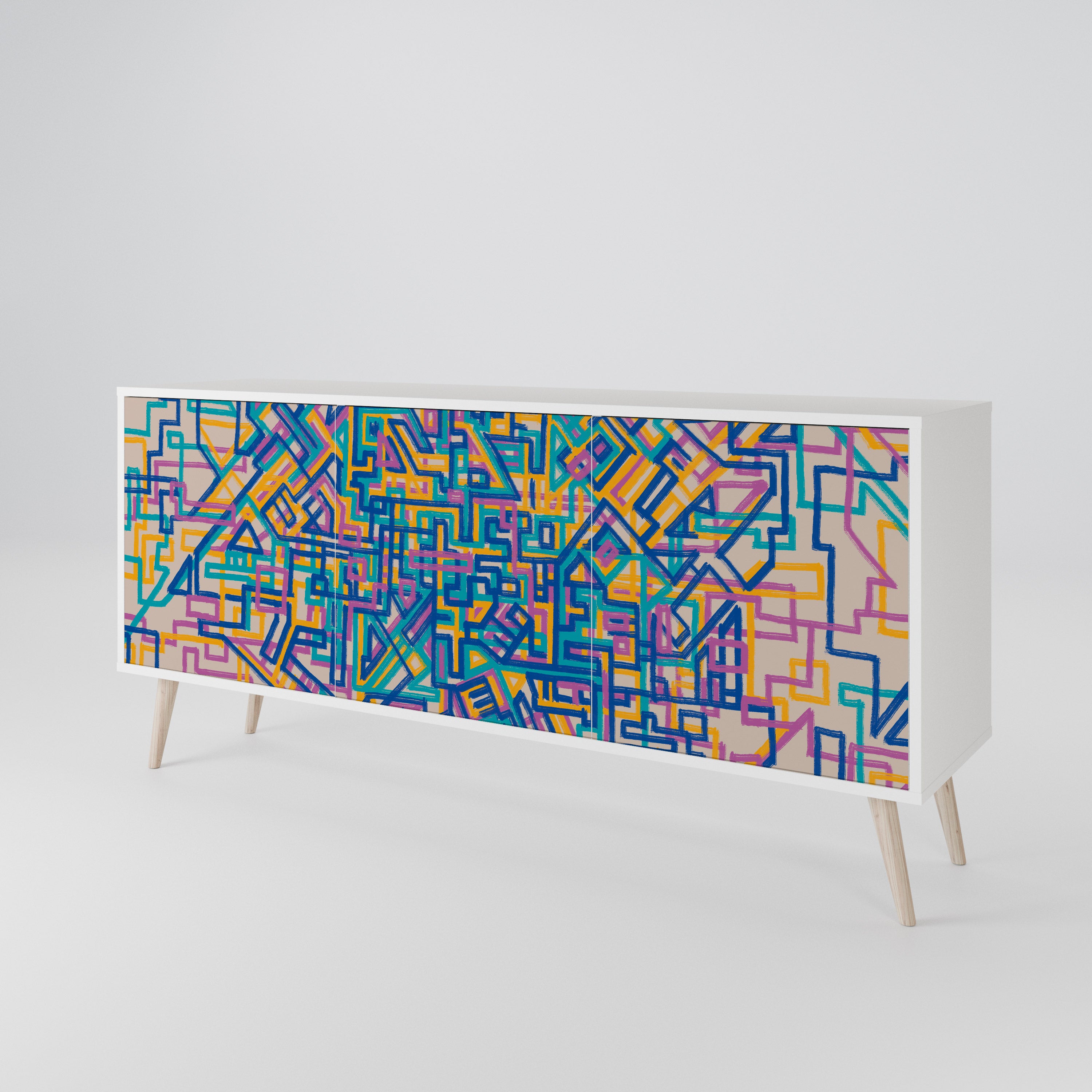 MEMORIES MAP 3-türiges Sideboard