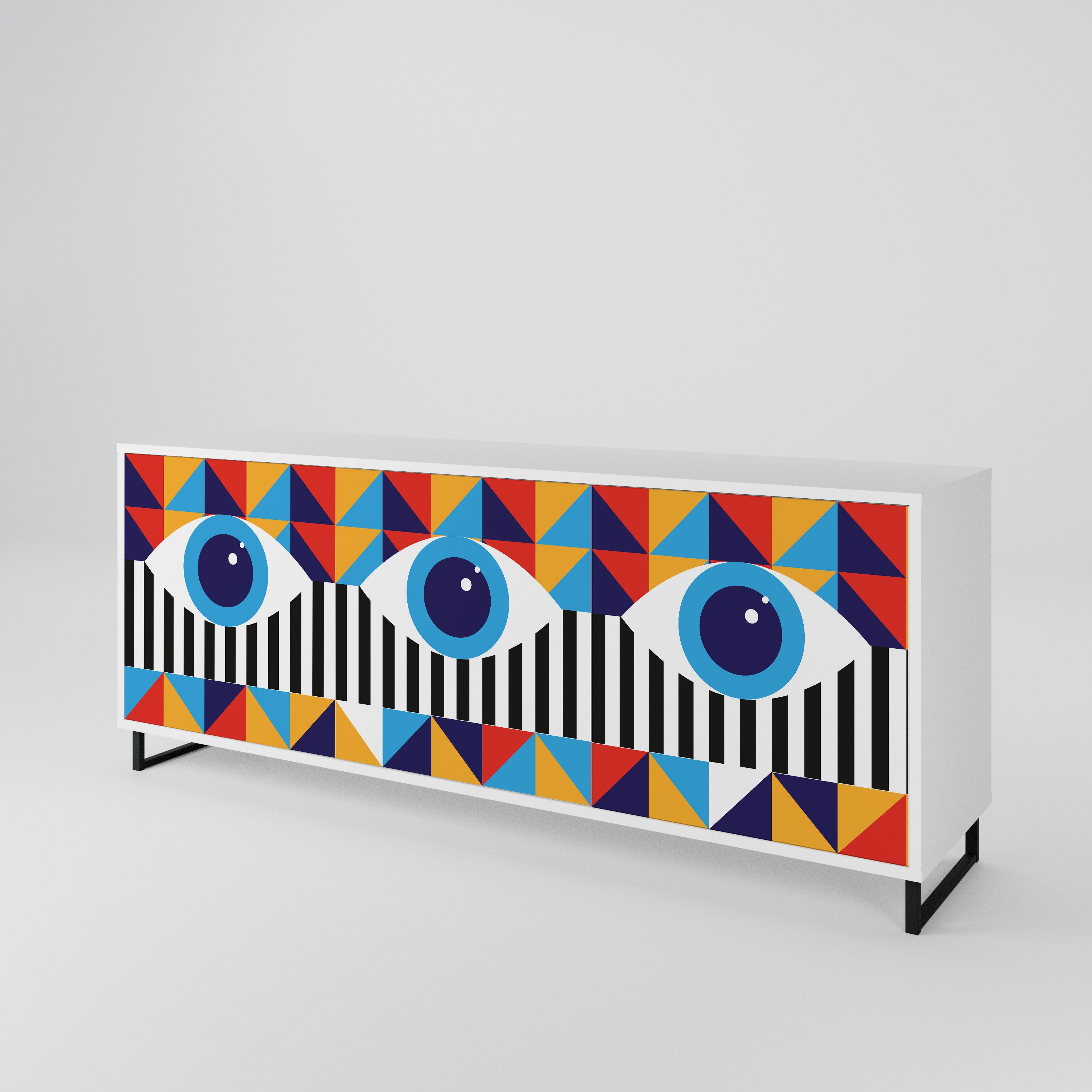 ABSTRACTION AND GEOMETRY 3-türiges Sideboard