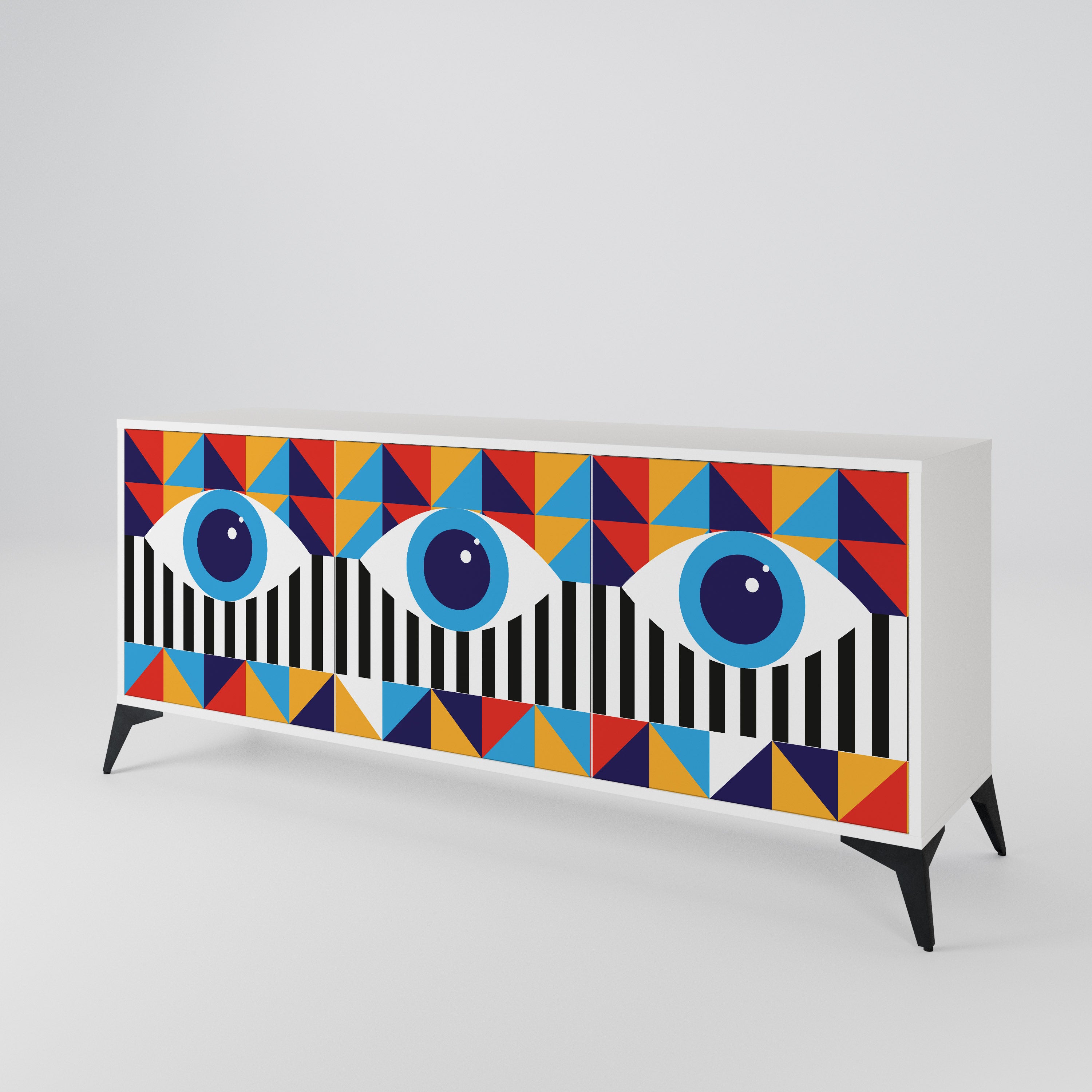 ABSTRACTION AND GEOMETRY 3-türiges Sideboard