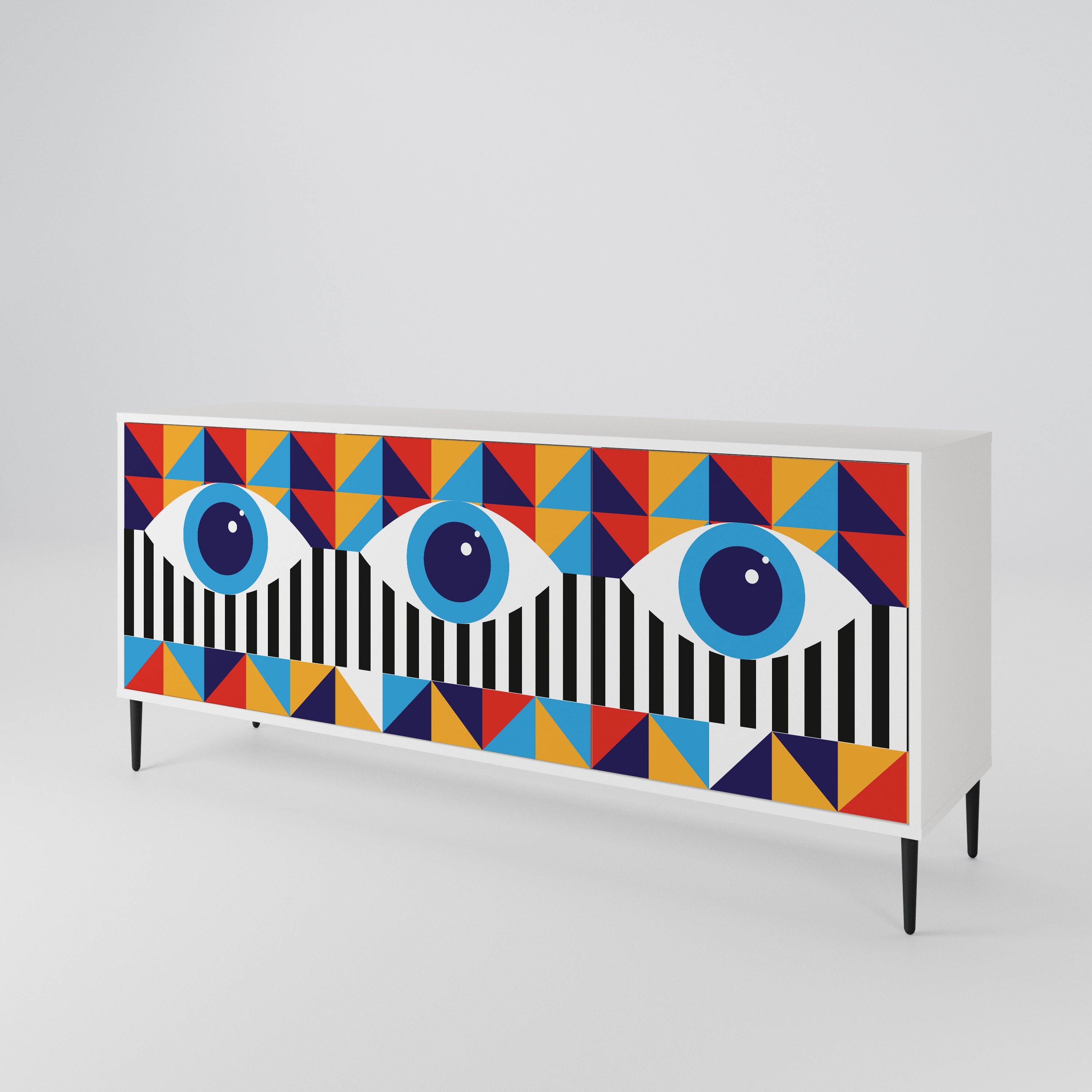 ABSTRACTION AND GEOMETRY 3-türiges Sideboard