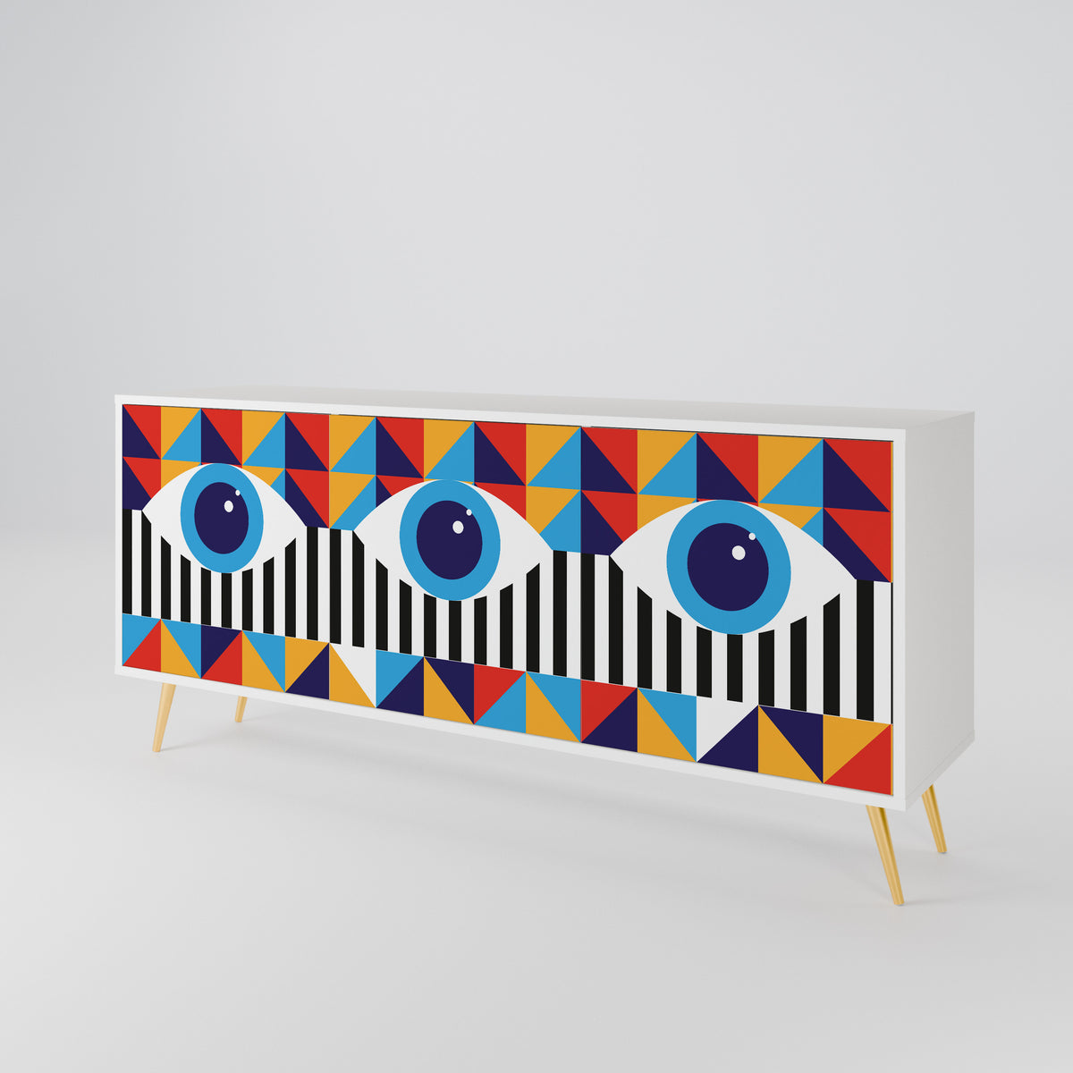 ABSTRACTION AND GEOMETRY 3-türiges Sideboard