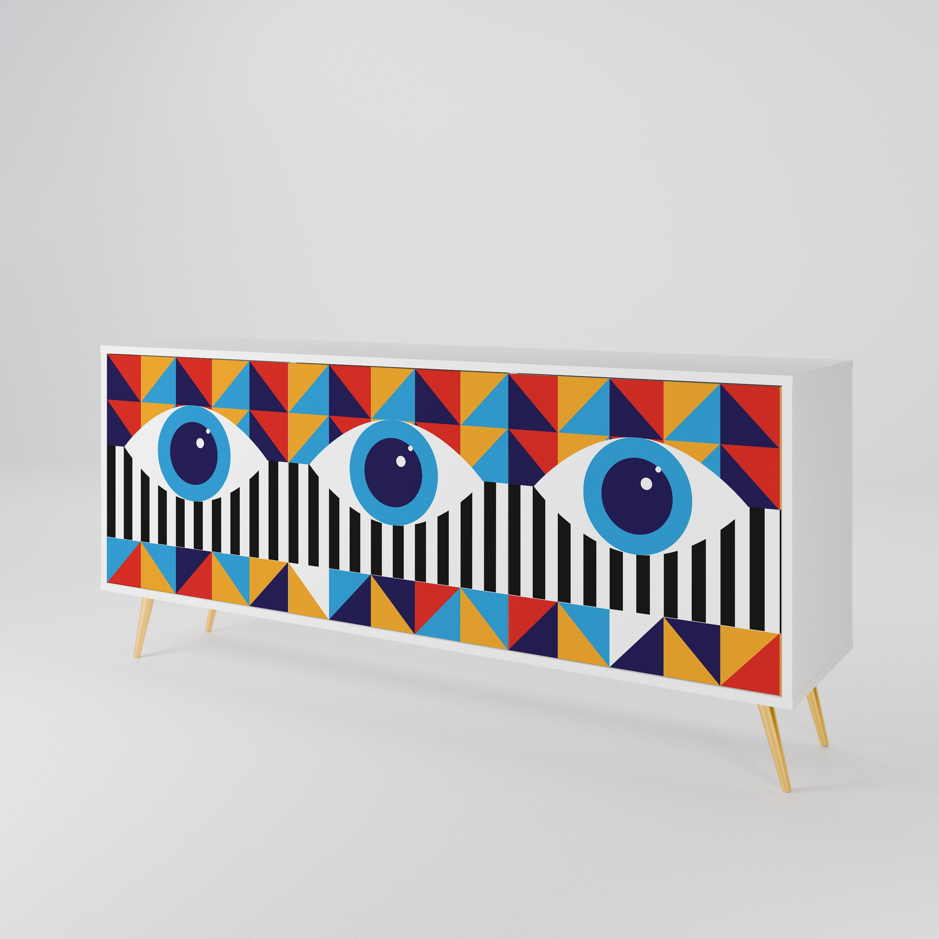 ABSTRACTION AND GEOMETRY 3-türiges Sideboard