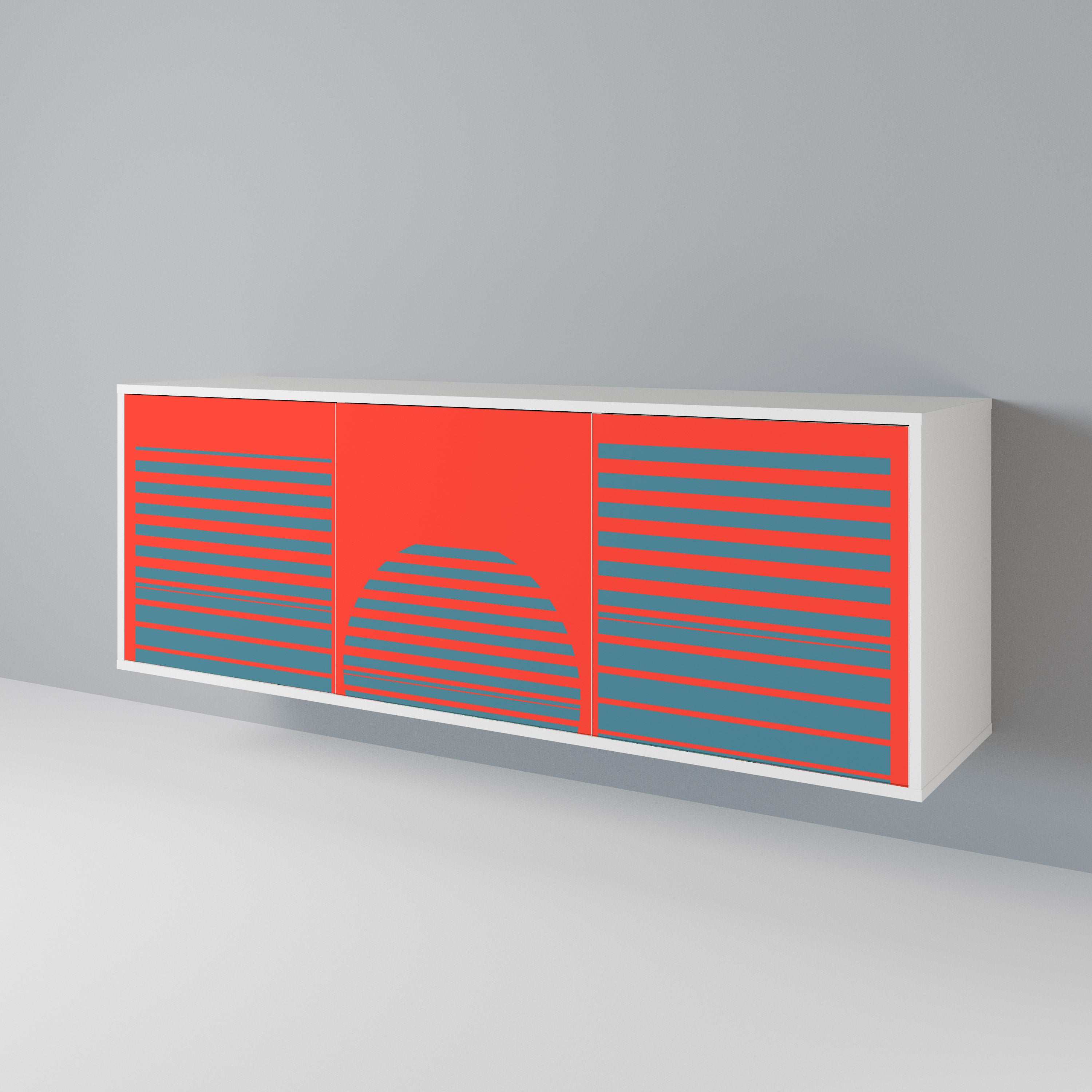 RISING GEOMETRY STARS 3-türiges Sideboard