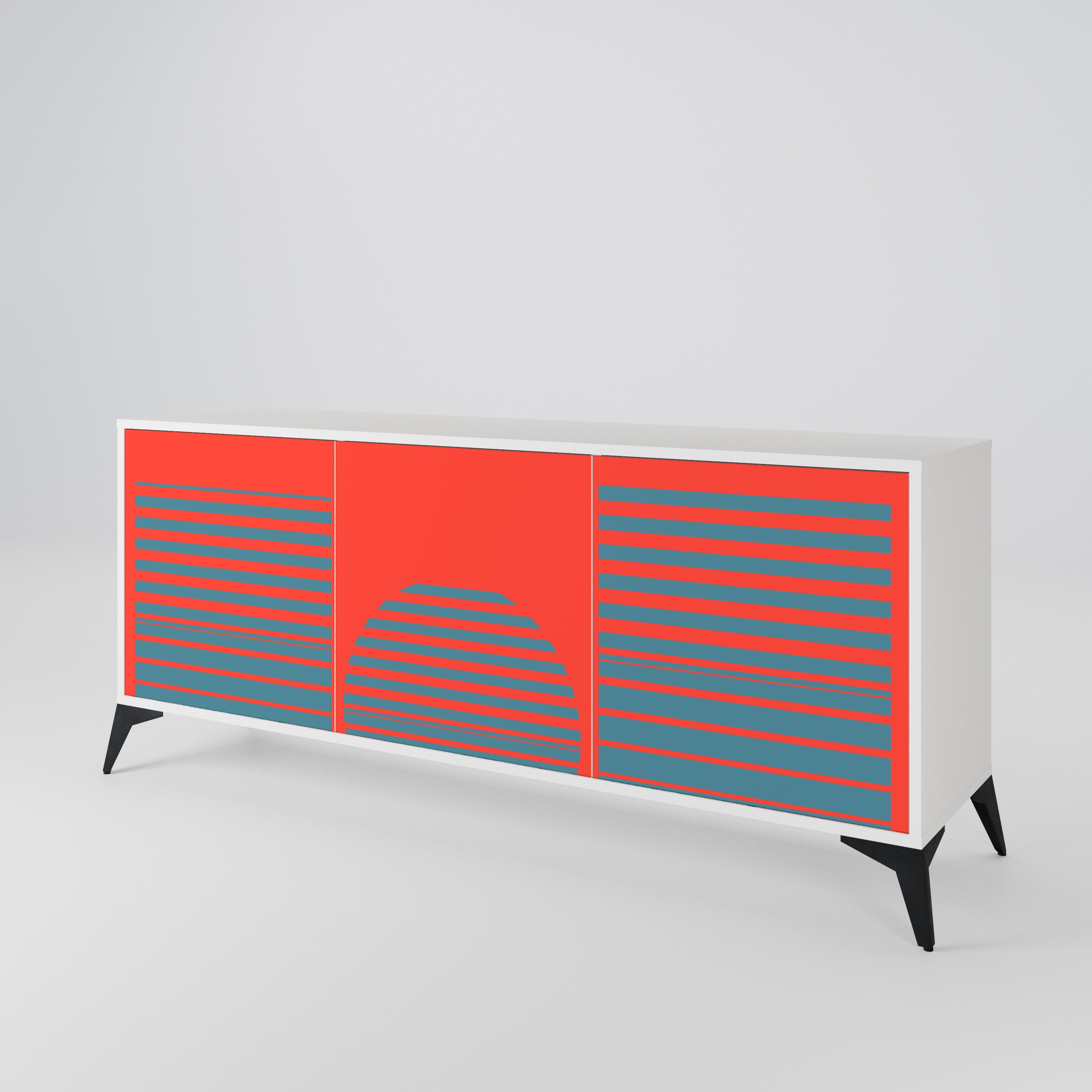RISING GEOMETRY STARS 3-türiges Sideboard