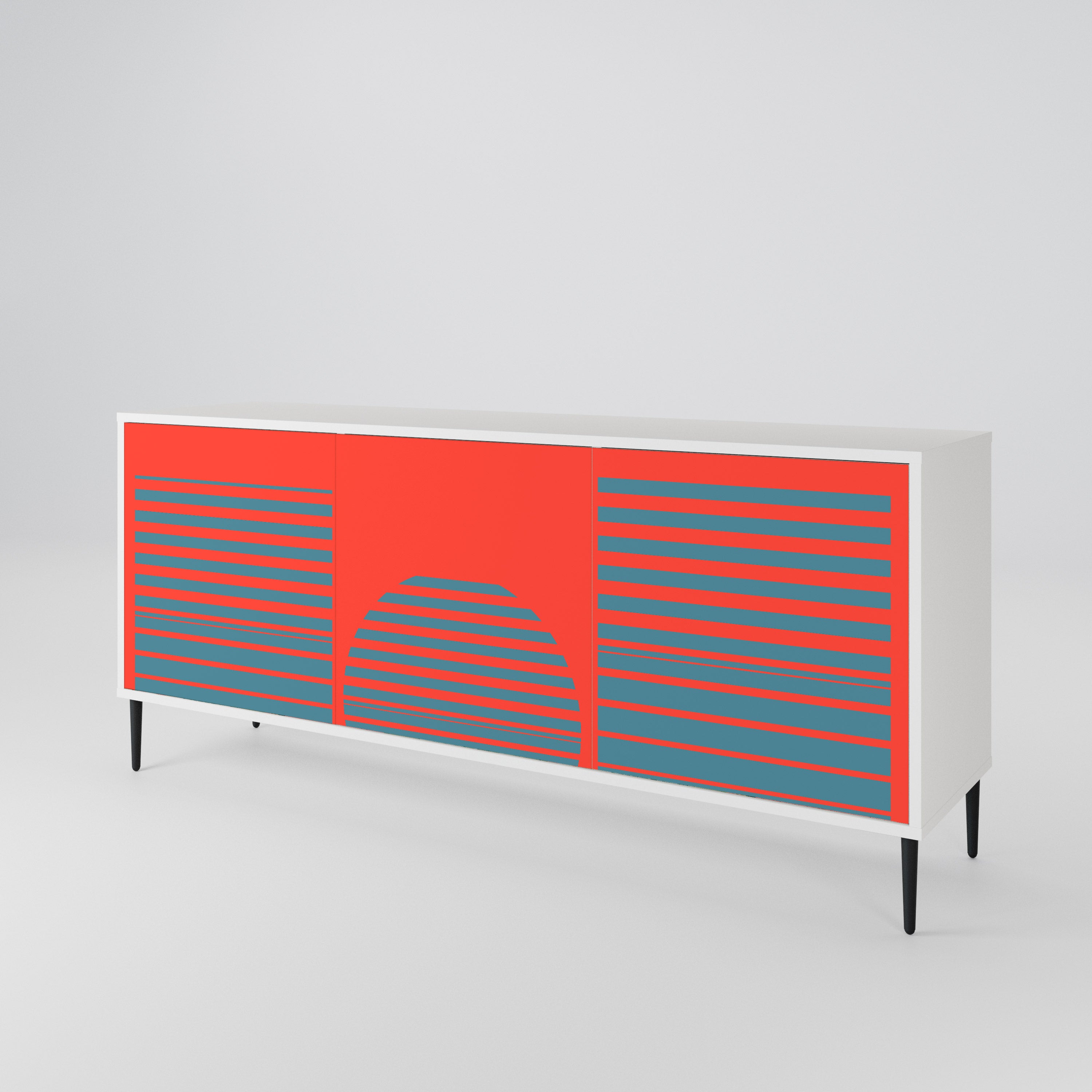 RISING GEOMETRY STARS 3-türiges Sideboard