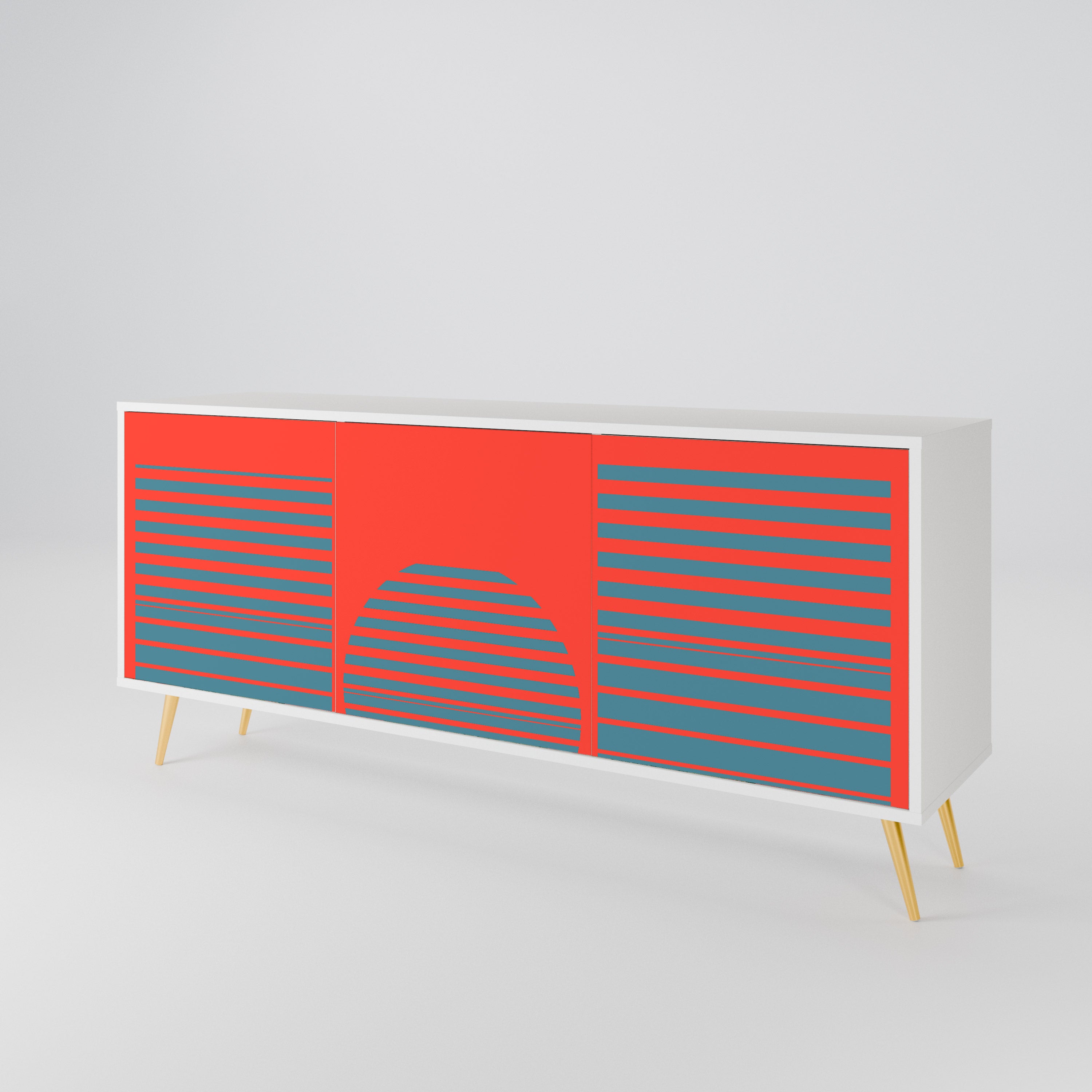 RISING GEOMETRY STARS 3-türiges Sideboard