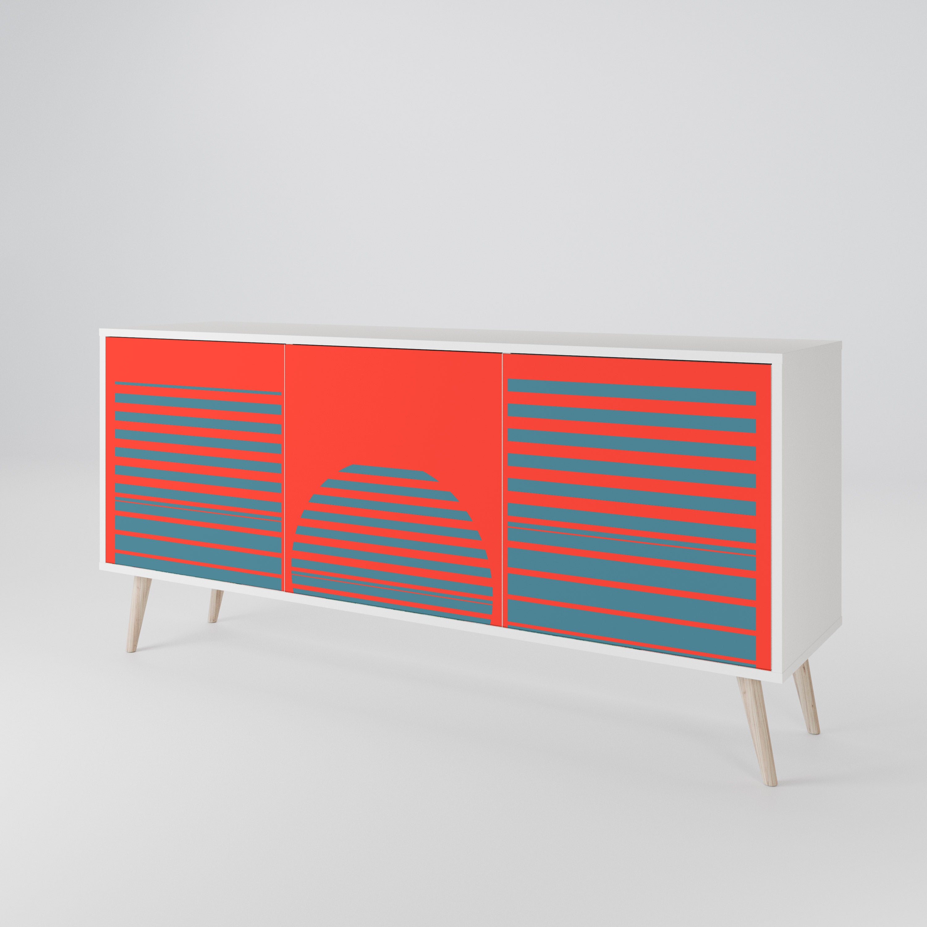 RISING GEOMETRY STARS 3-türiges Sideboard