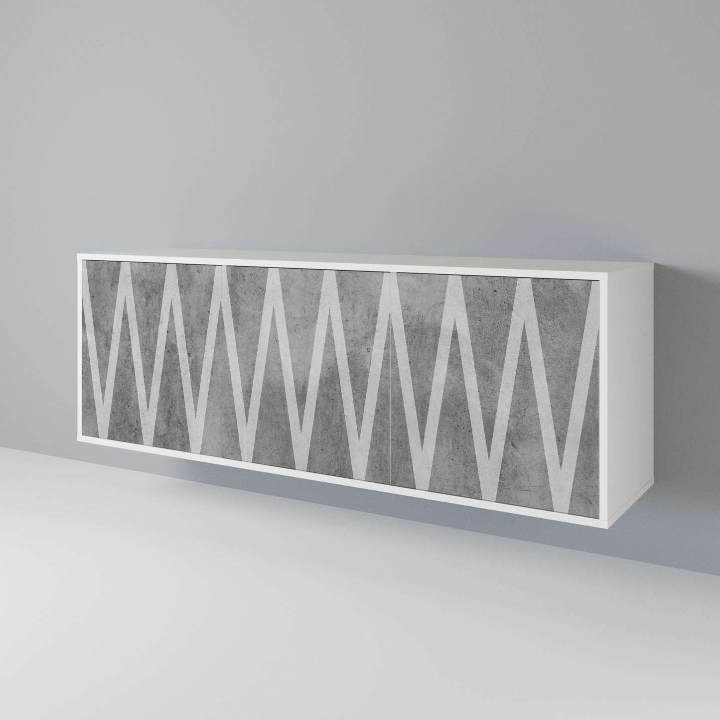 SOLID ZIG ZAG 3-Door Sideboard