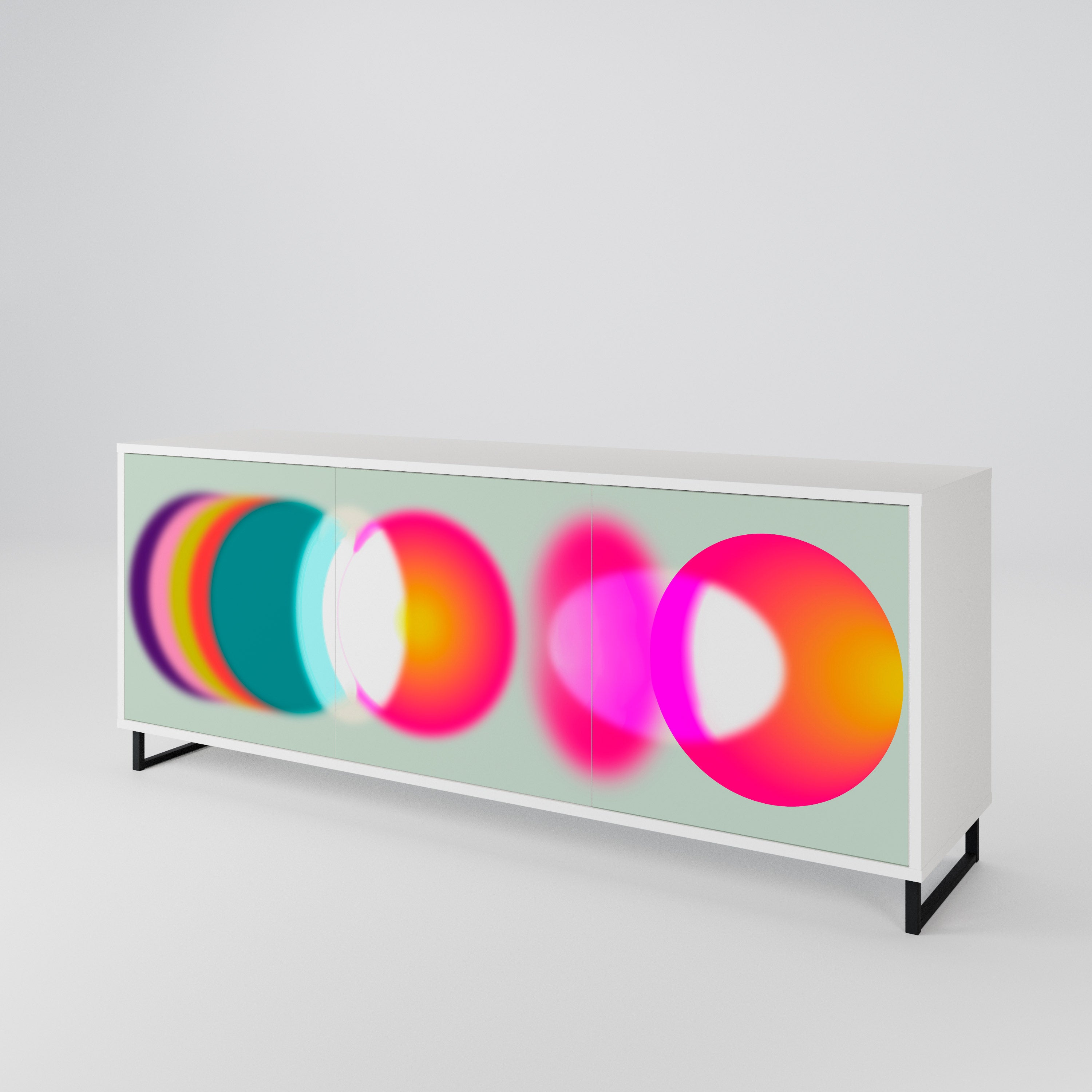 SYMPHONY OF COLORS 3-türiges Sideboard