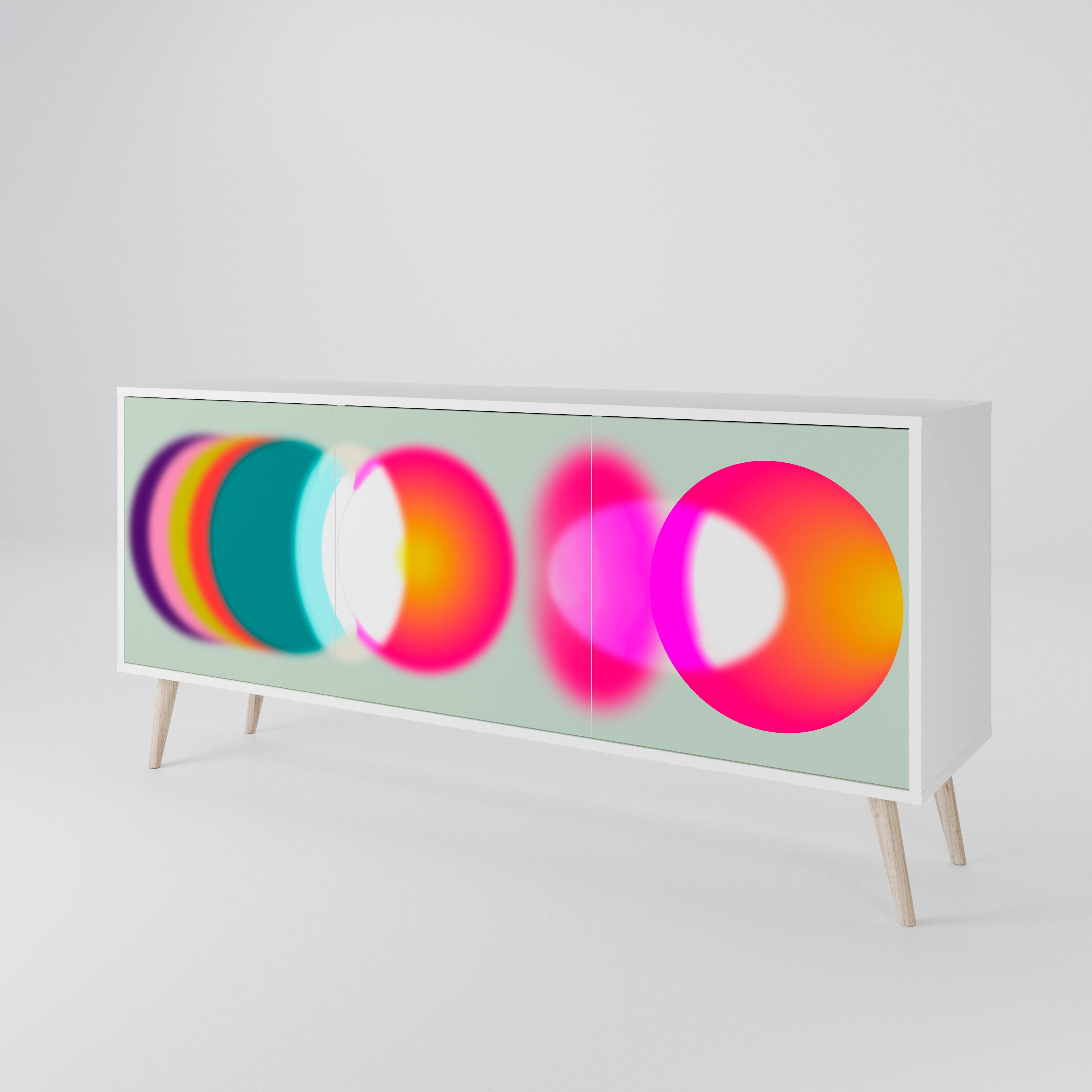 SYMPHONY OF COLORS 3-türiges Sideboard