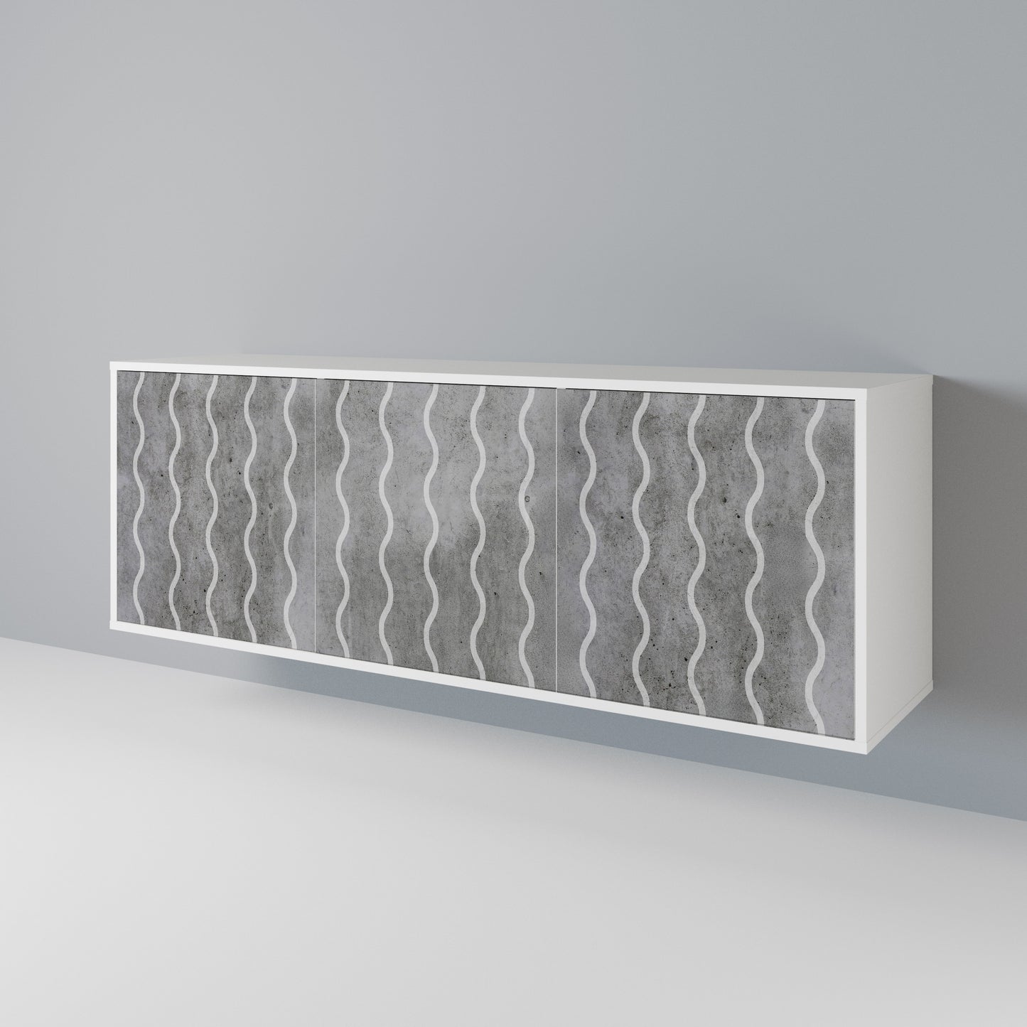 WAVES OF CONCRETE 3-türiges Sideboard