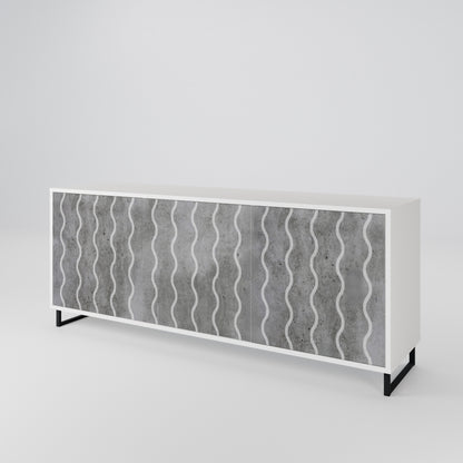 WAVES OF CONCRETE 3-türiges Sideboard