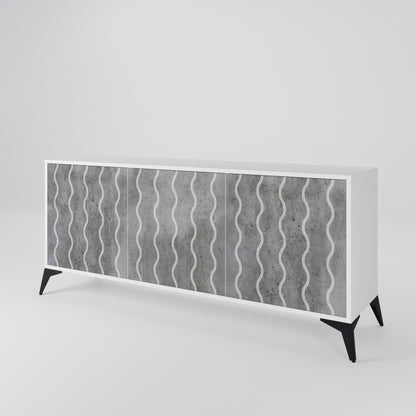 WAVES OF CONCRETE 3-türiges Sideboard