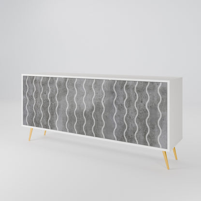 WAVES OF CONCRETE 3-türiges Sideboard