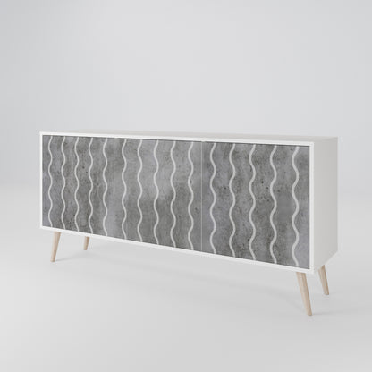WAVES OF CONCRETE 3-türiges Sideboard
