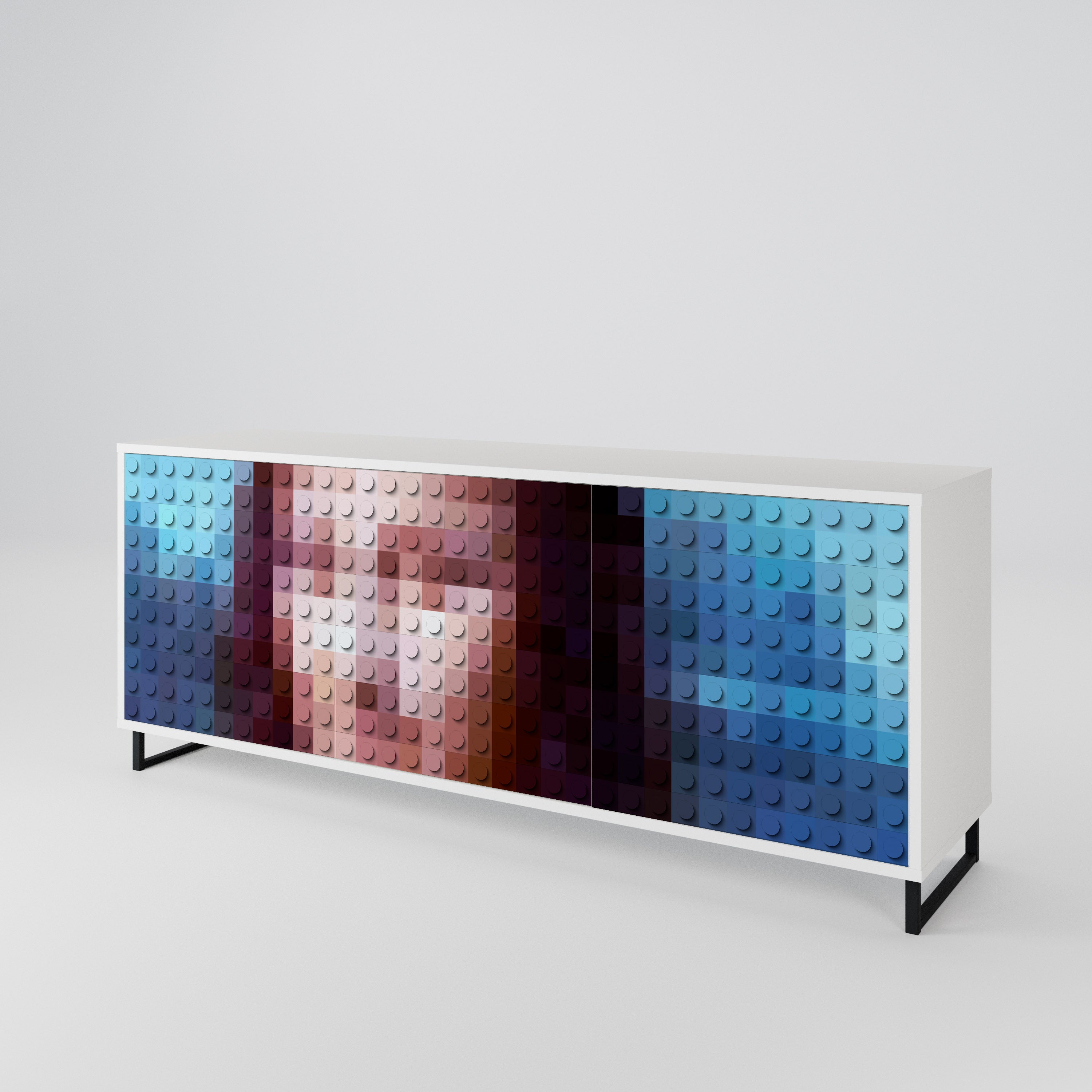 CONSTRUCTIVE ART 3-türiges Sideboard