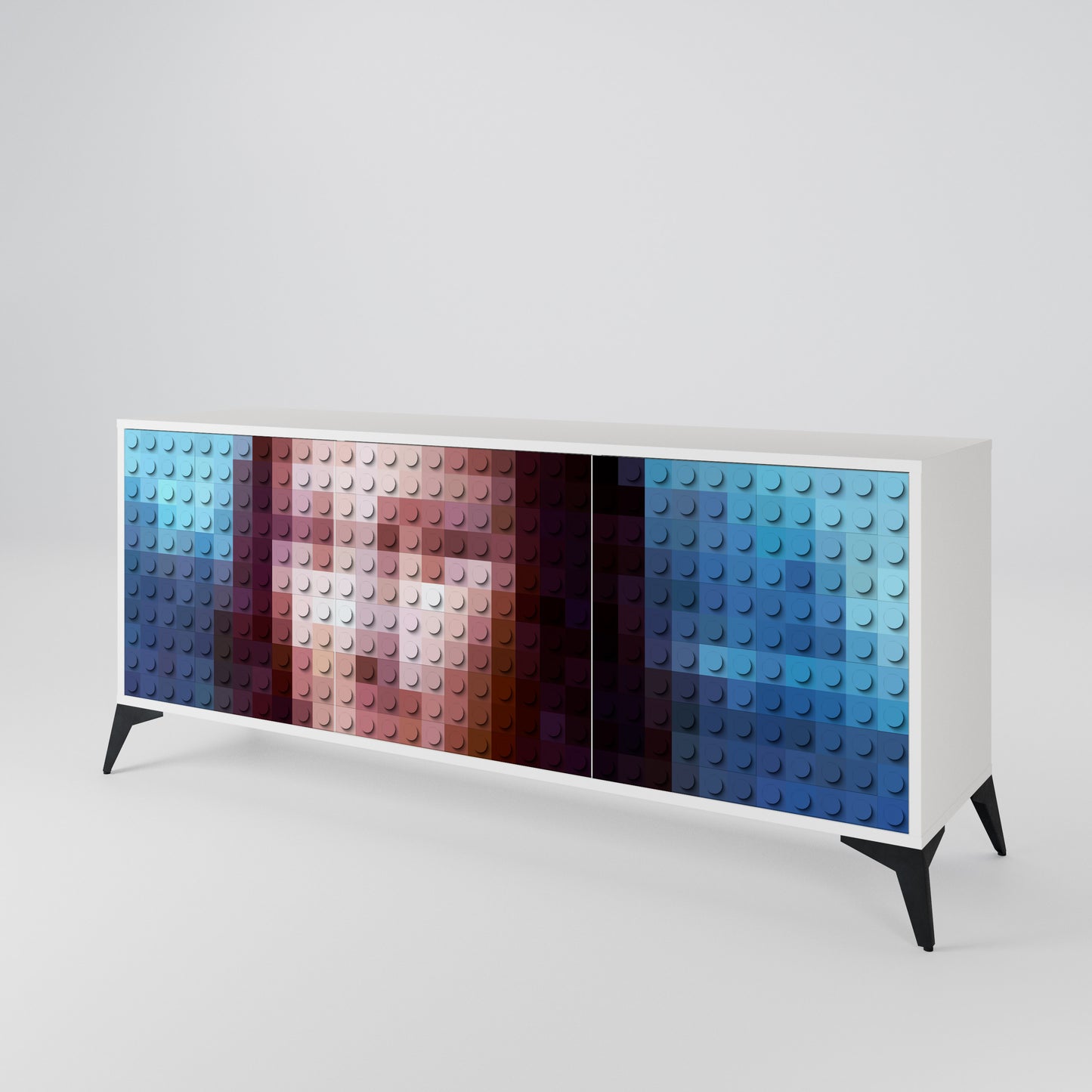 CONSTRUCTIVE ART 3-türiges Sideboard